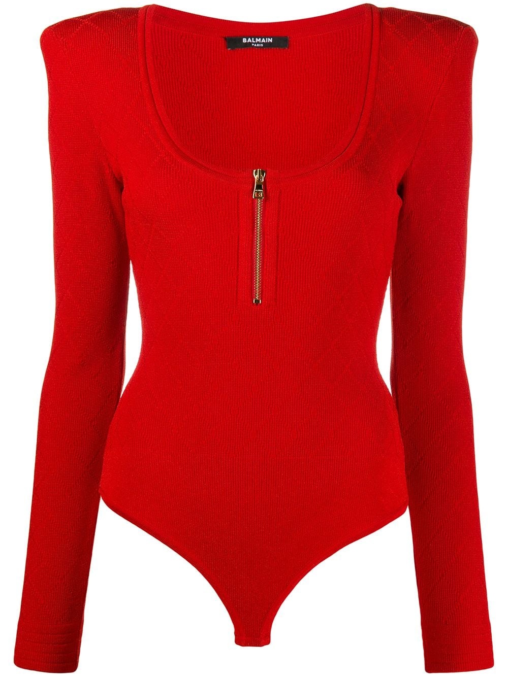 U-neck knitted bodysuit - 1