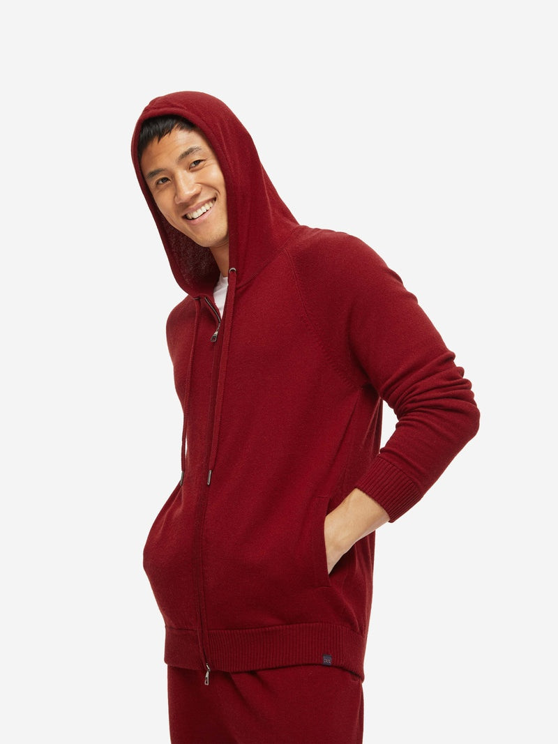 Men's Hoodie Finley Cashmere Ruby 2