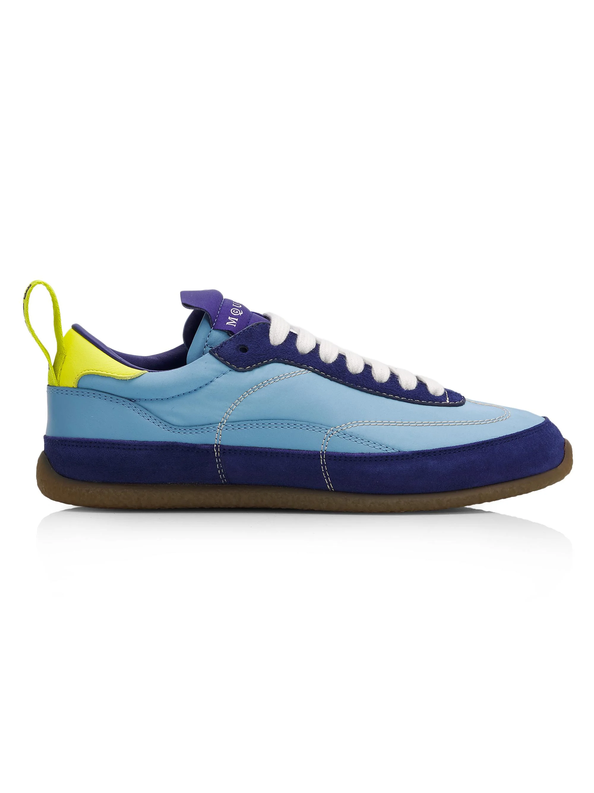 Women's EC1 Colorblocked Low-Top Sneakers - Demin Blue Navy Yellow - 1