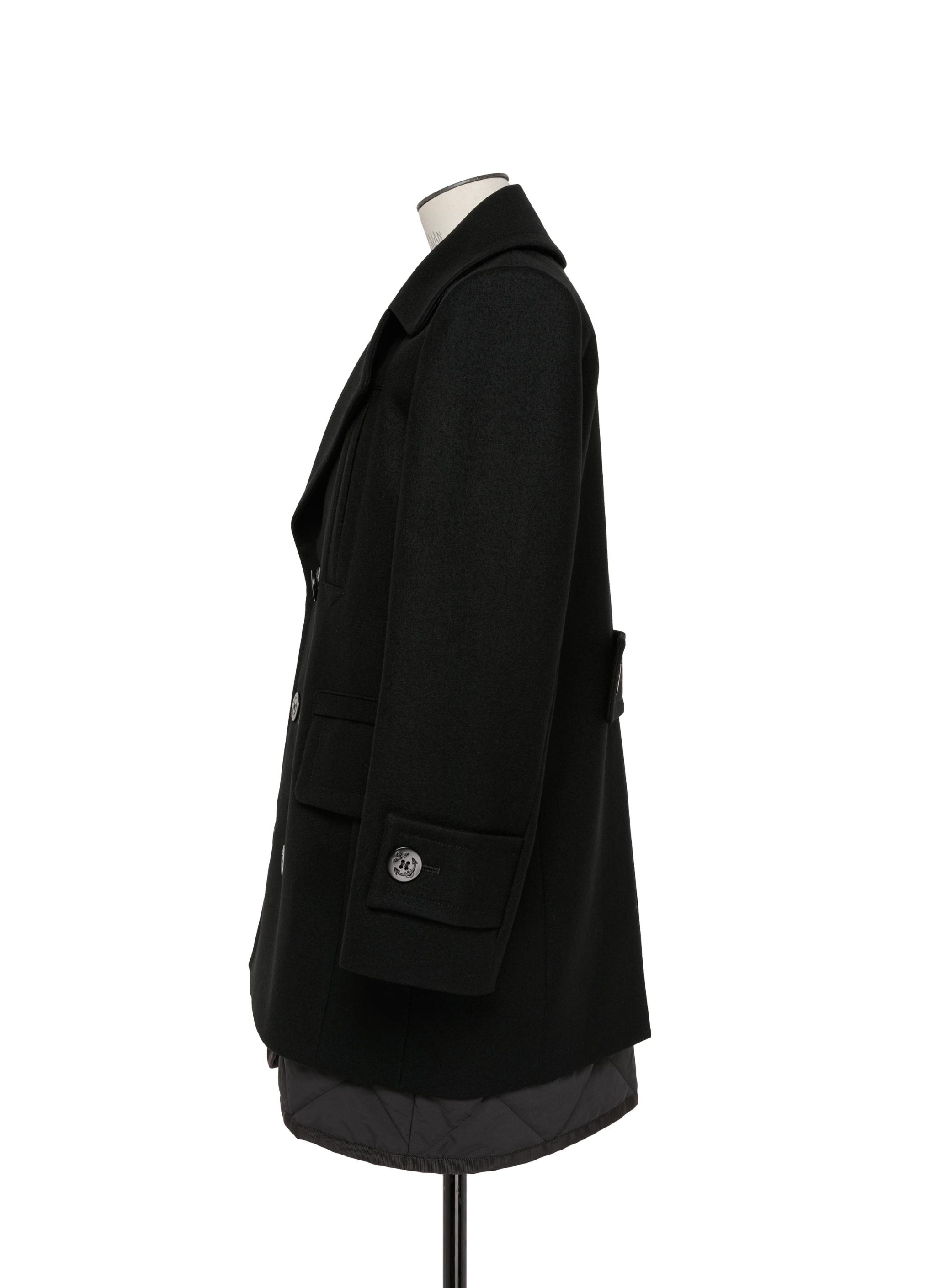 Wool Melton Mix Coat - 2