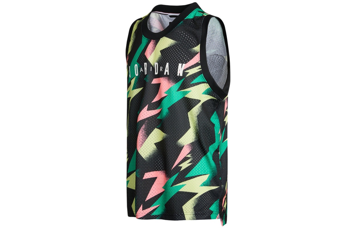 Men's Nike Jumpman Aop Jersey Sports Basketball Jersey/Vest CZ4740-307 - 2