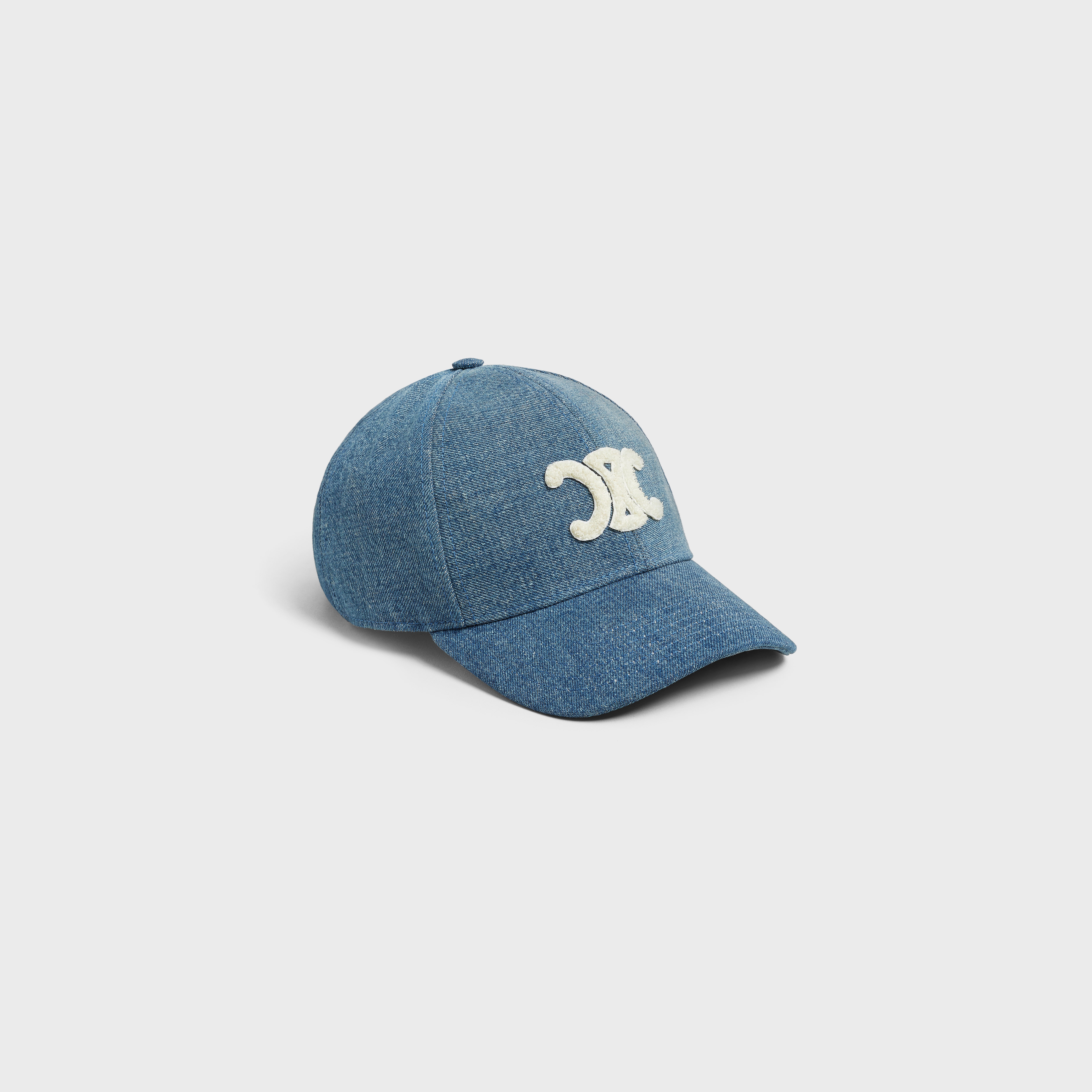 "TRIOMPHE" BASEBALL CAP IN DENIM - 1