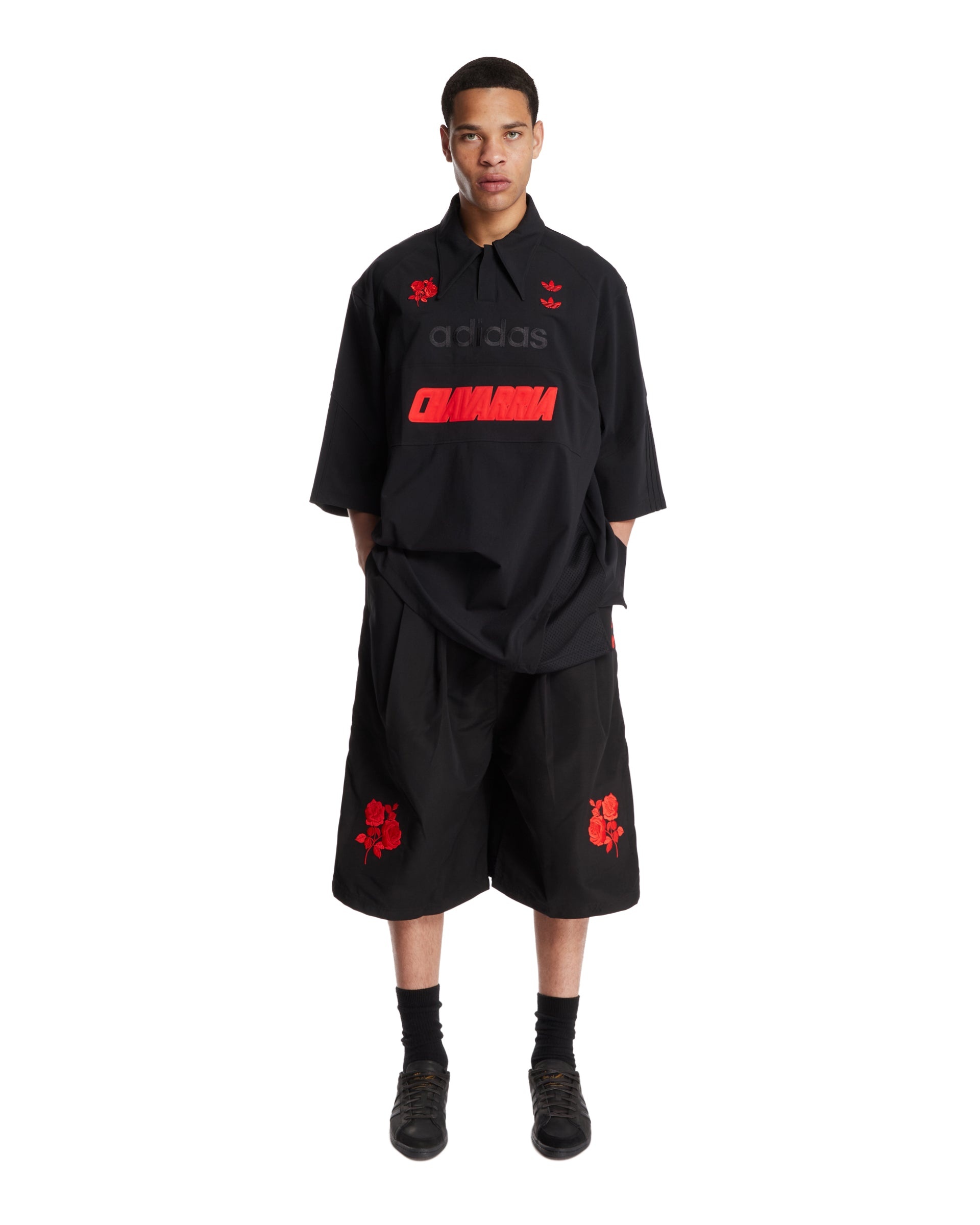 Adidas Originals x Willy Chavarria Black Oversize Shorts - 2