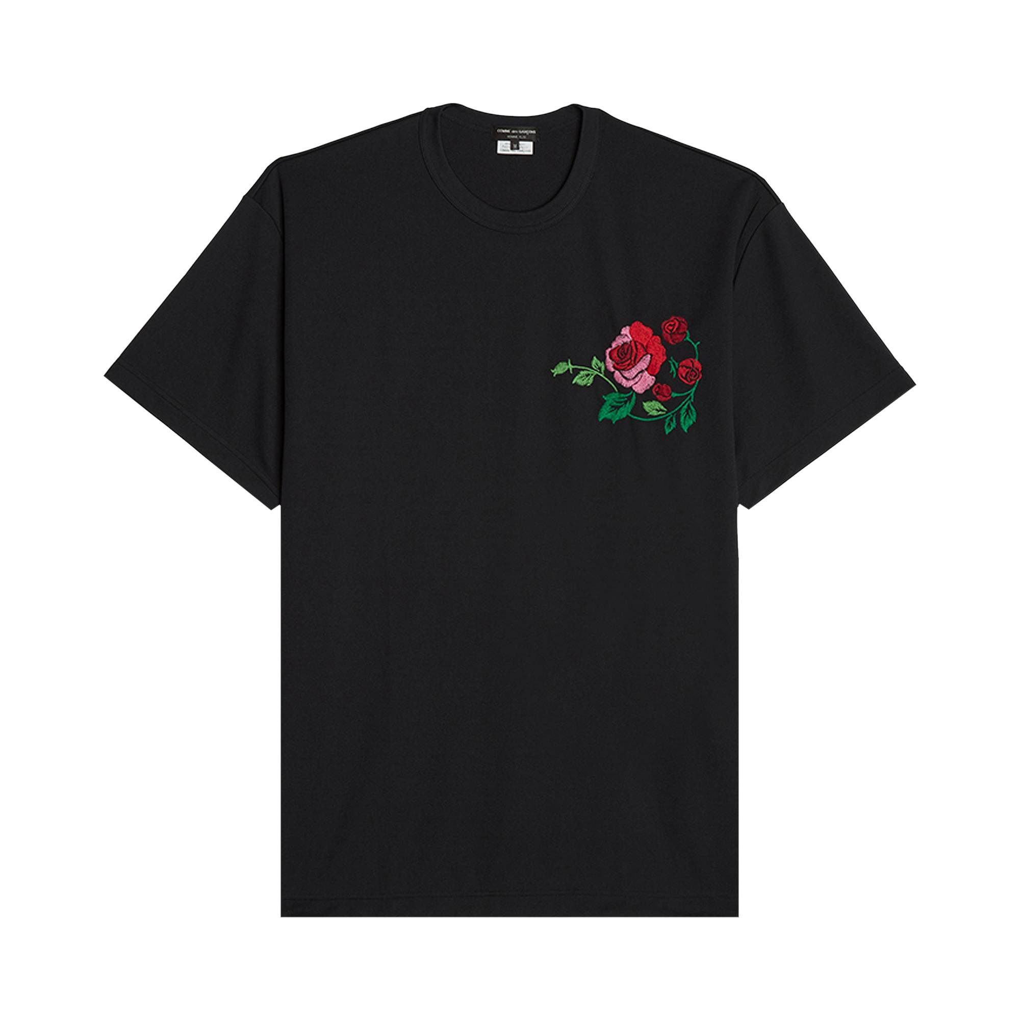 Comme des Garçons Homme Plus Jersey Embroidery Pattern B T-Shirt 'Black' - 1