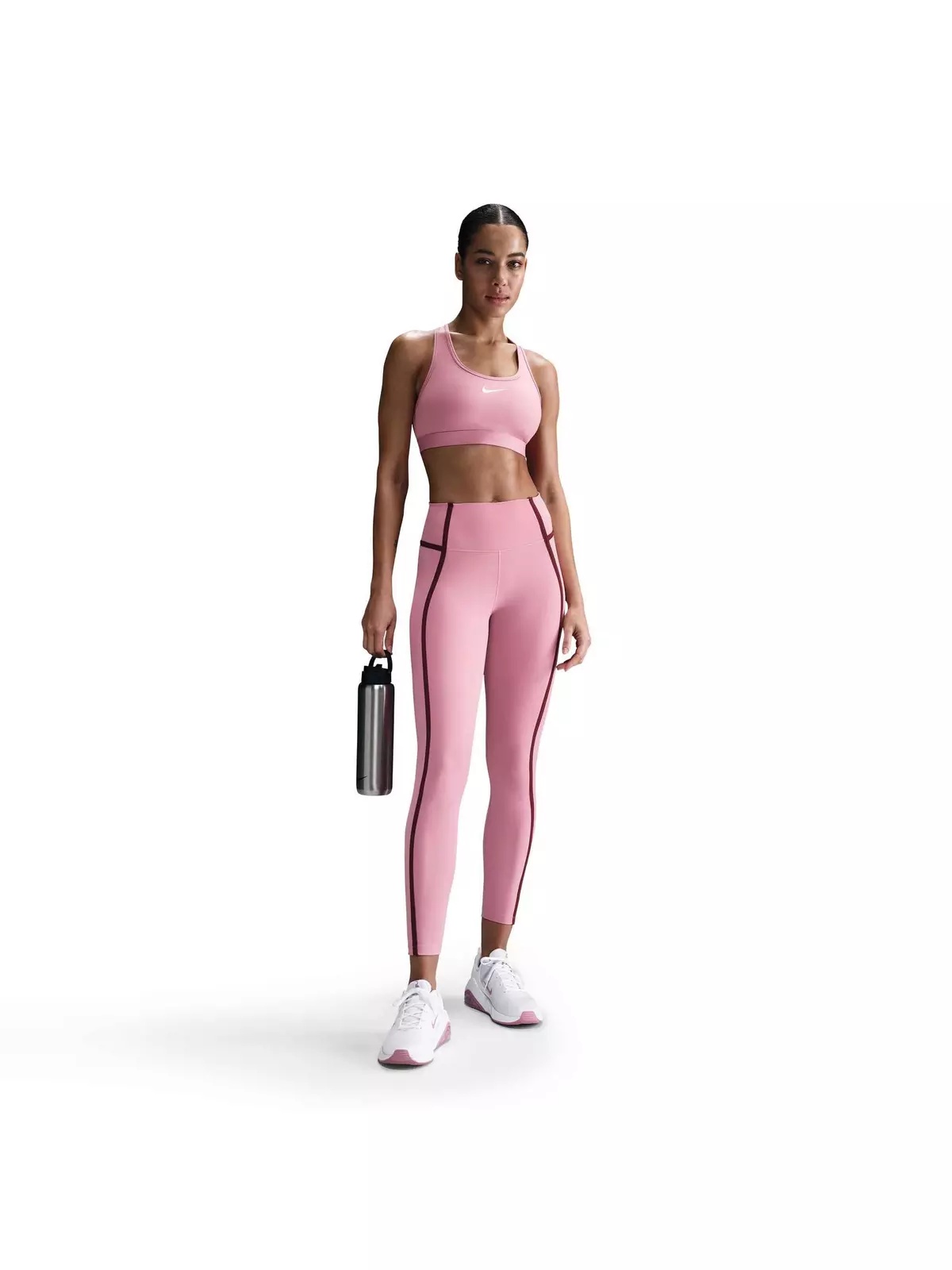 Women's One High-Waisted 7/8 Leggings-Pink - 5