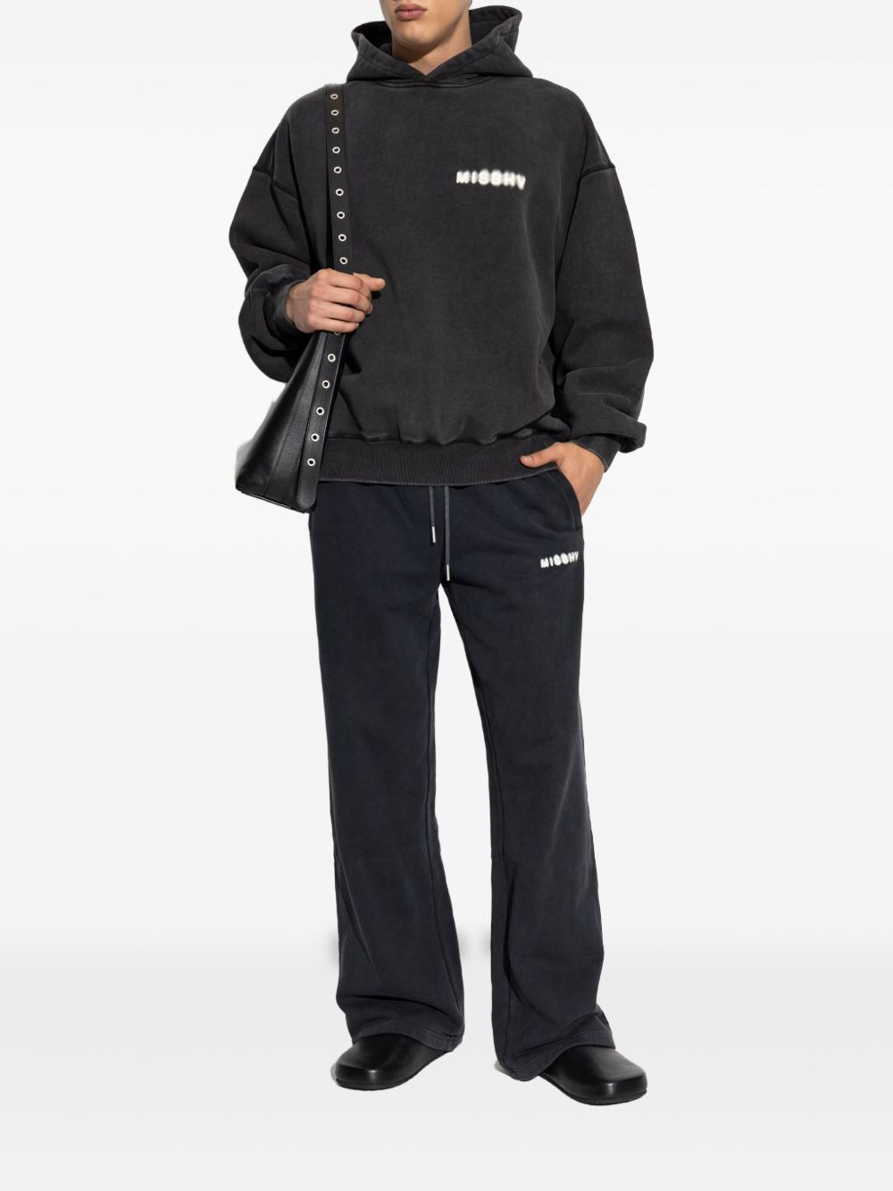 logo-detail drawstring track pants - 2