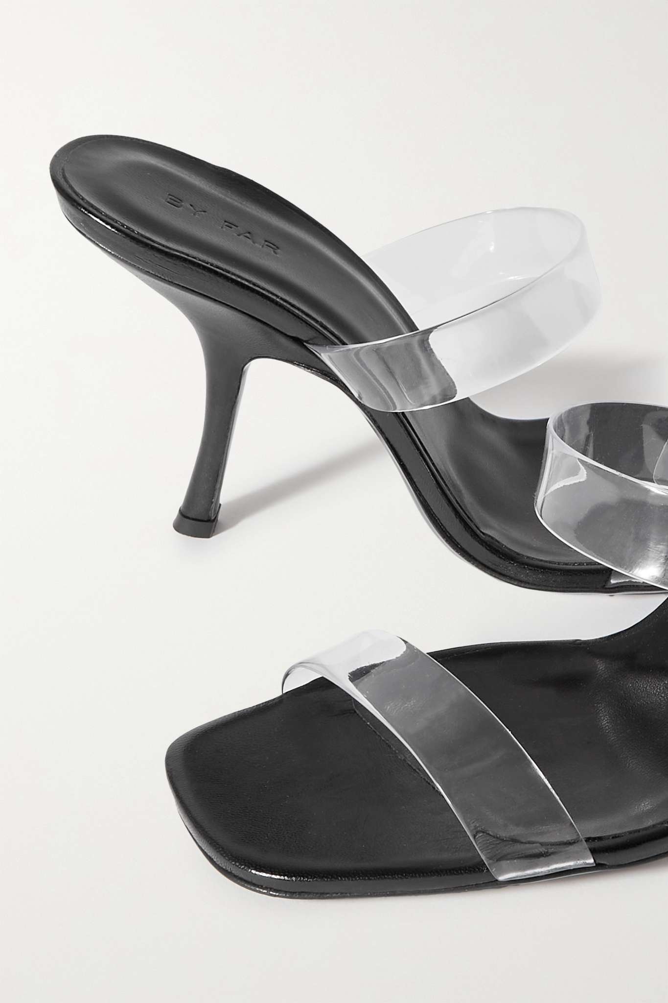 Clara PVC and glossed-leather mule - 4