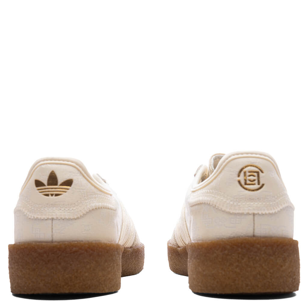 ADIDAS X CLOT GAZELLE BY EDISON CHEN - CREAM WHITE/CLOUD WHITE/GOLD METALLIC - 4