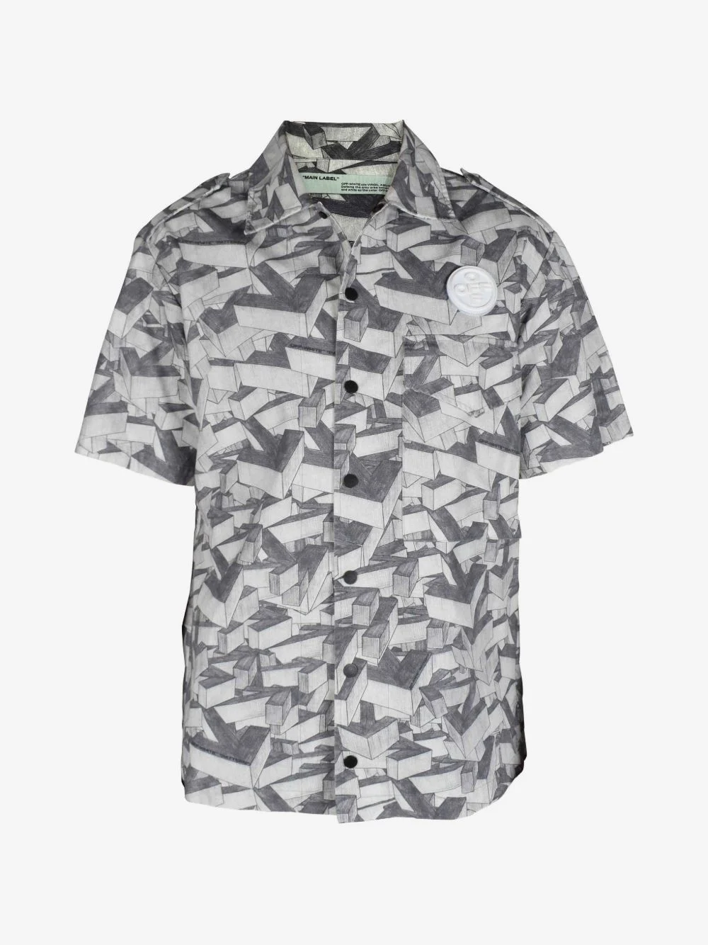 3D arrows short-sleeved shirt - 1