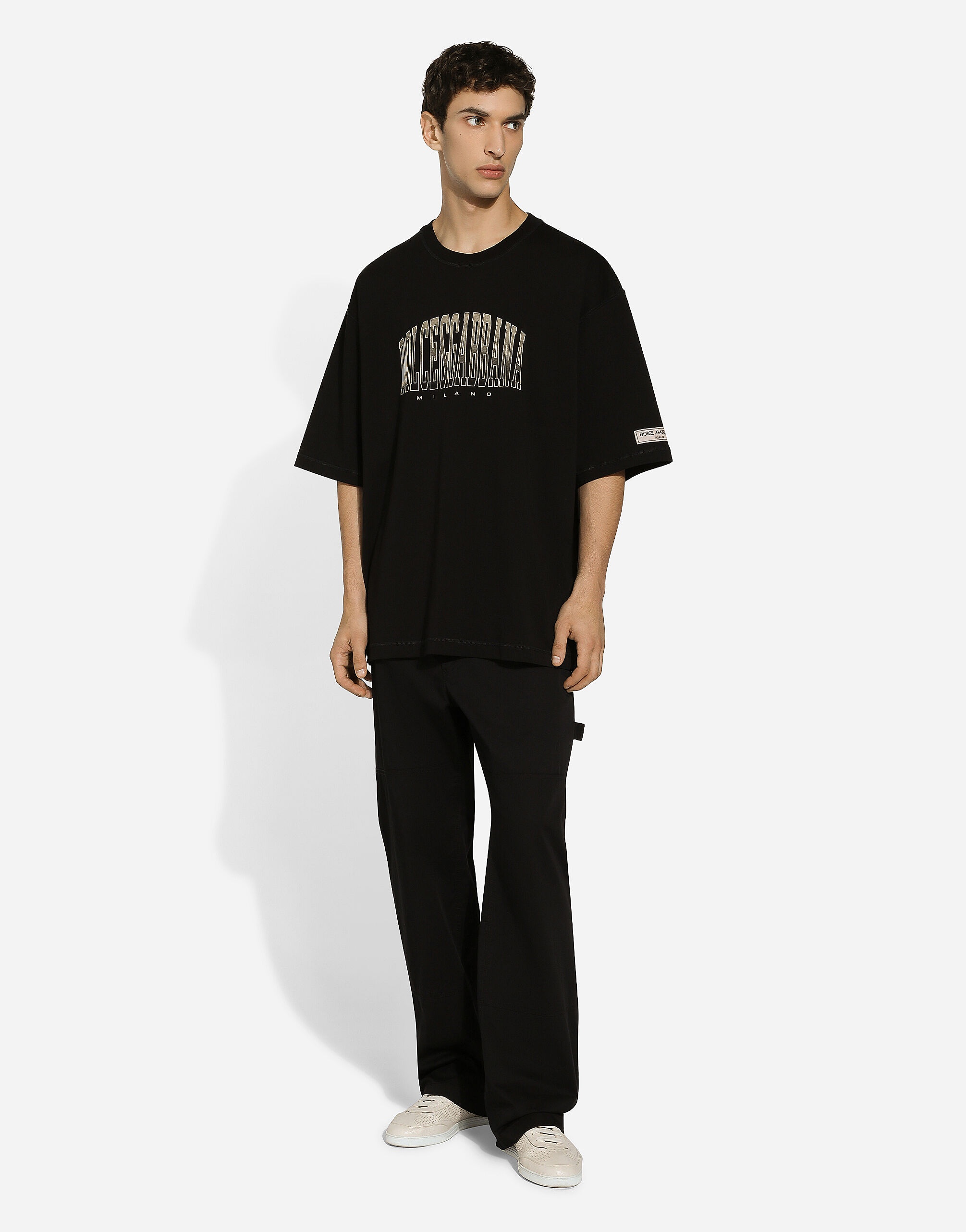 Cotton T-shirt with Dolce&Gabbana logo print - 7