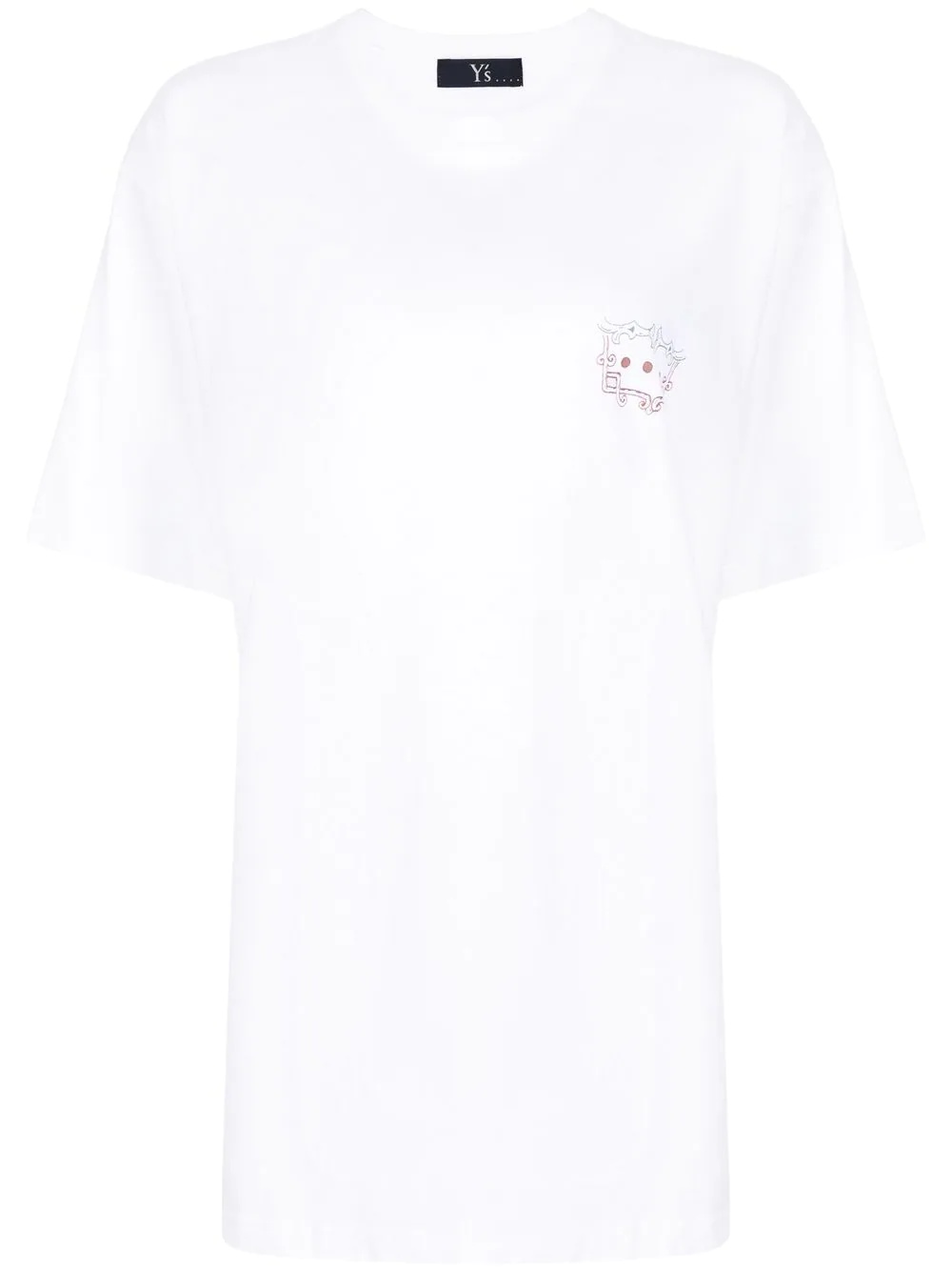 short-sleeved dagger-print T-shirt - 1