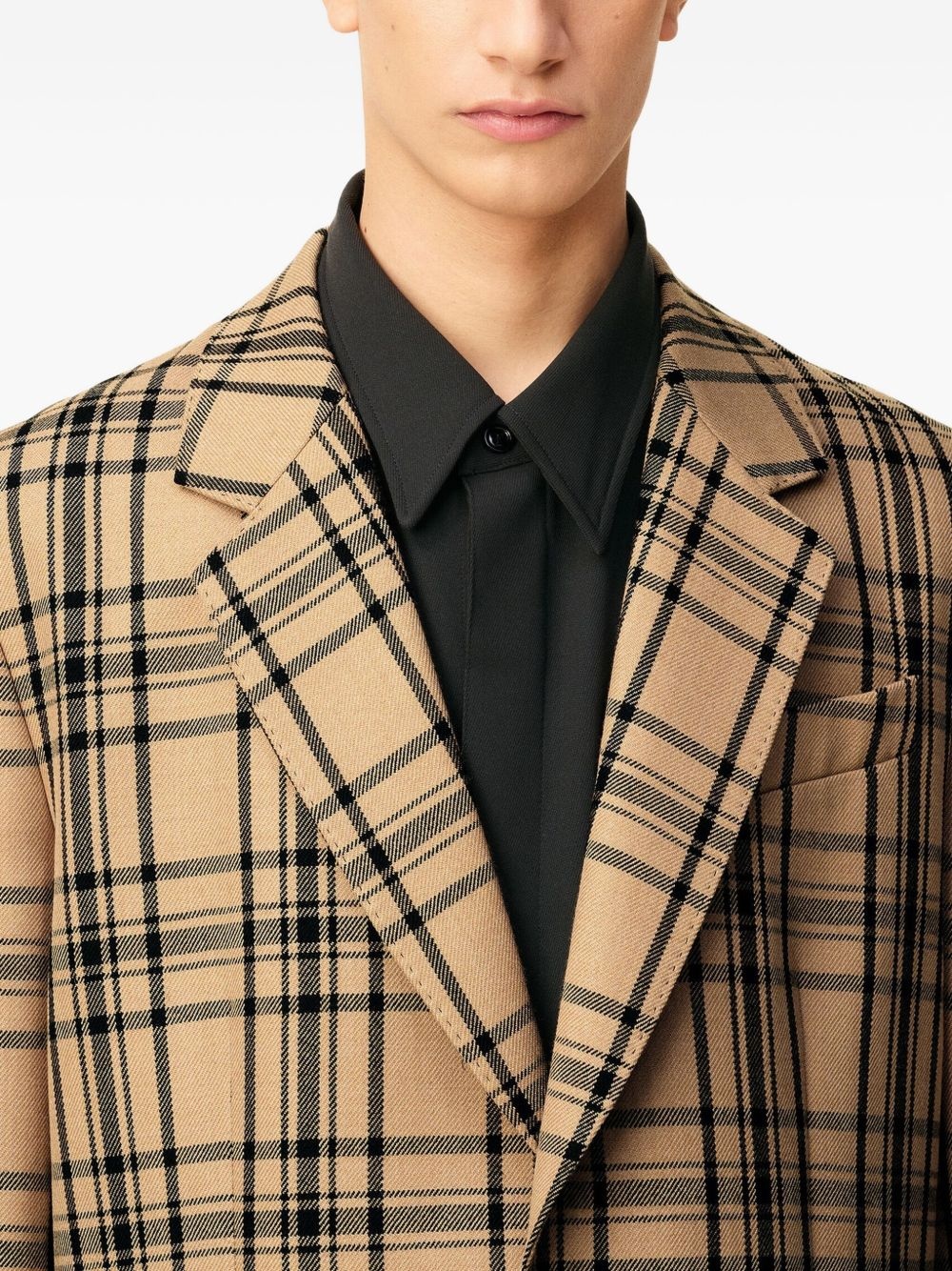 checked blazer - 6