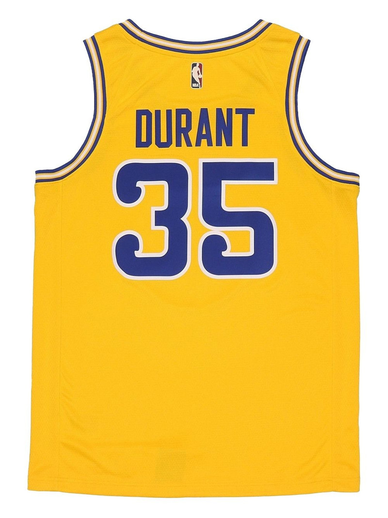 Nike NBA Golden State Warriors "Yellow- Durant Gold Hardwood Classics " jersey outlook