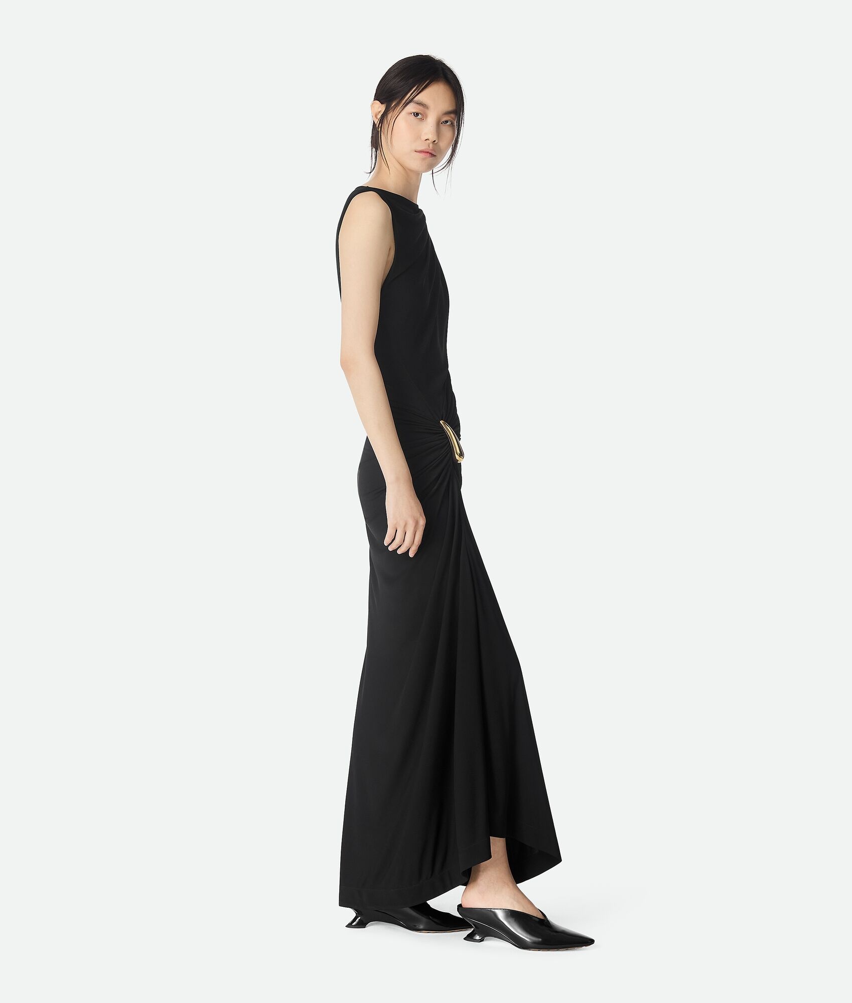 【送料&関税込】Bottega Veneta Viscose Dress Bottega Veneta® Women's Viscose Jersey Draped Dress in
