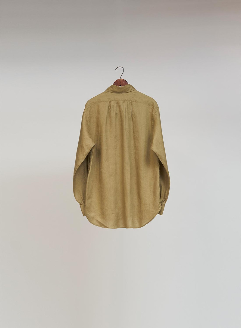 Nigel Cabourn British Officers Shirt Type 2 in Khaki outlook