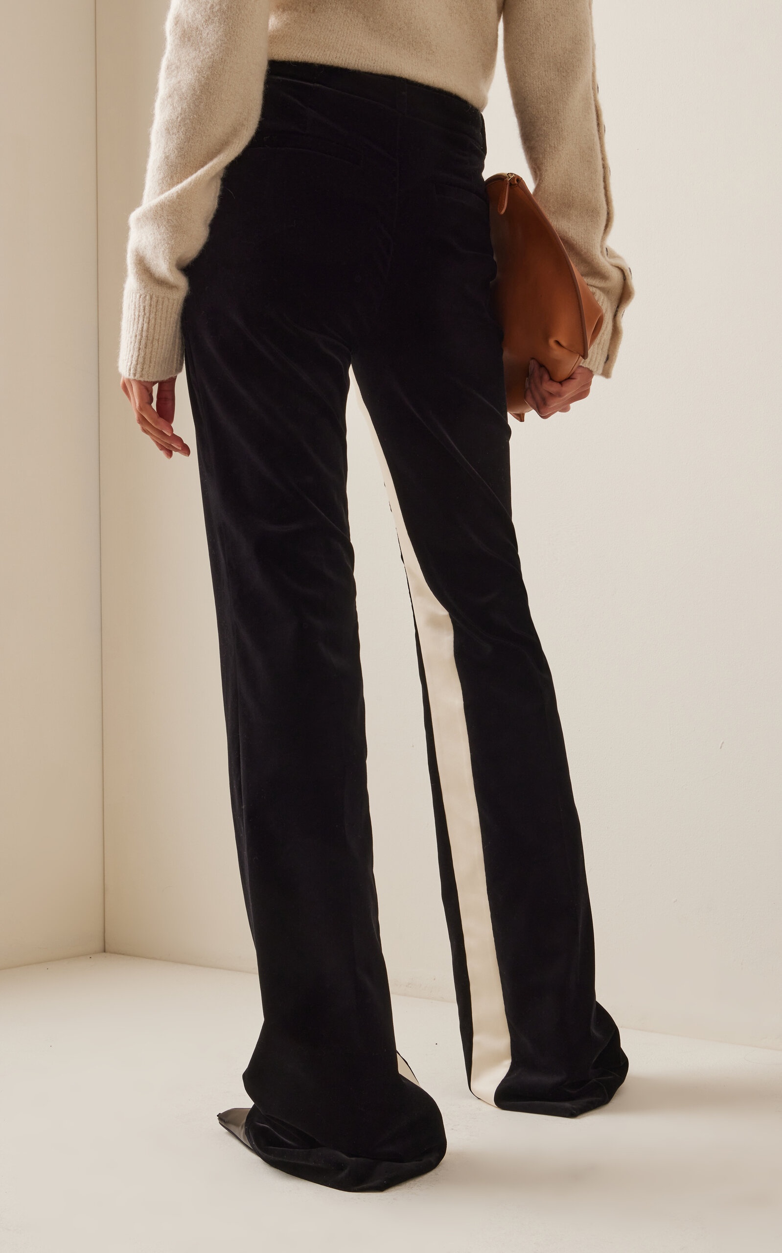 Velvet Suiting Pants black/white - 4