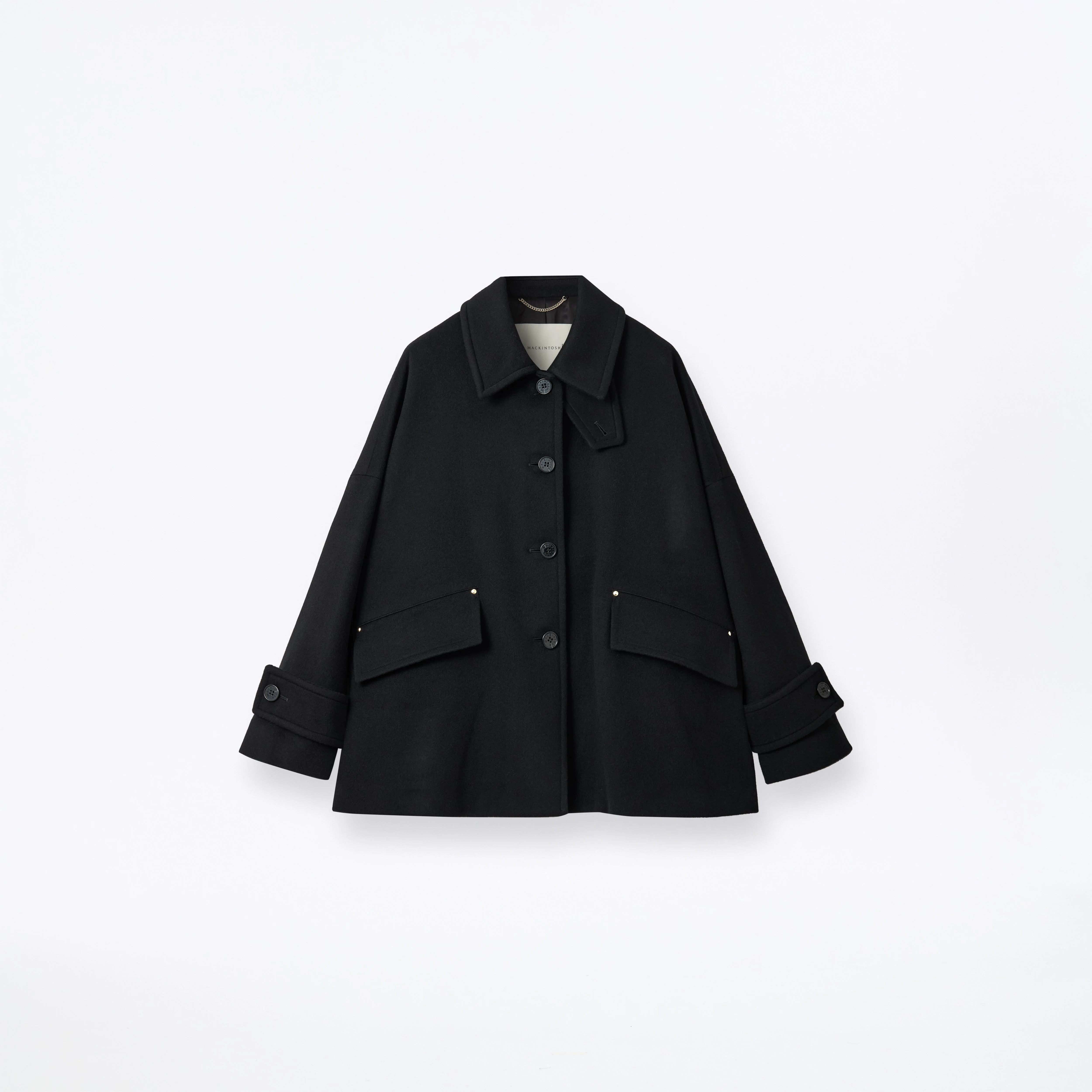 Humbie Wool Cashmere Blend Short Coat - 1