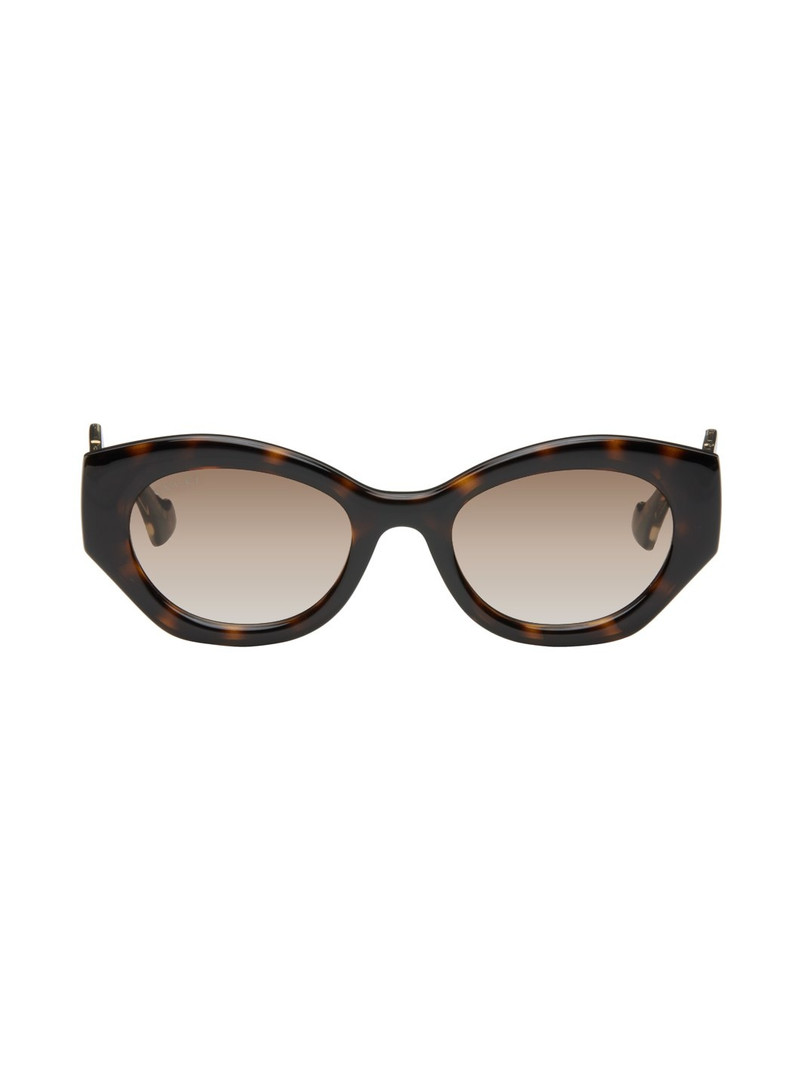 Brown Geometric Sunglasses 1