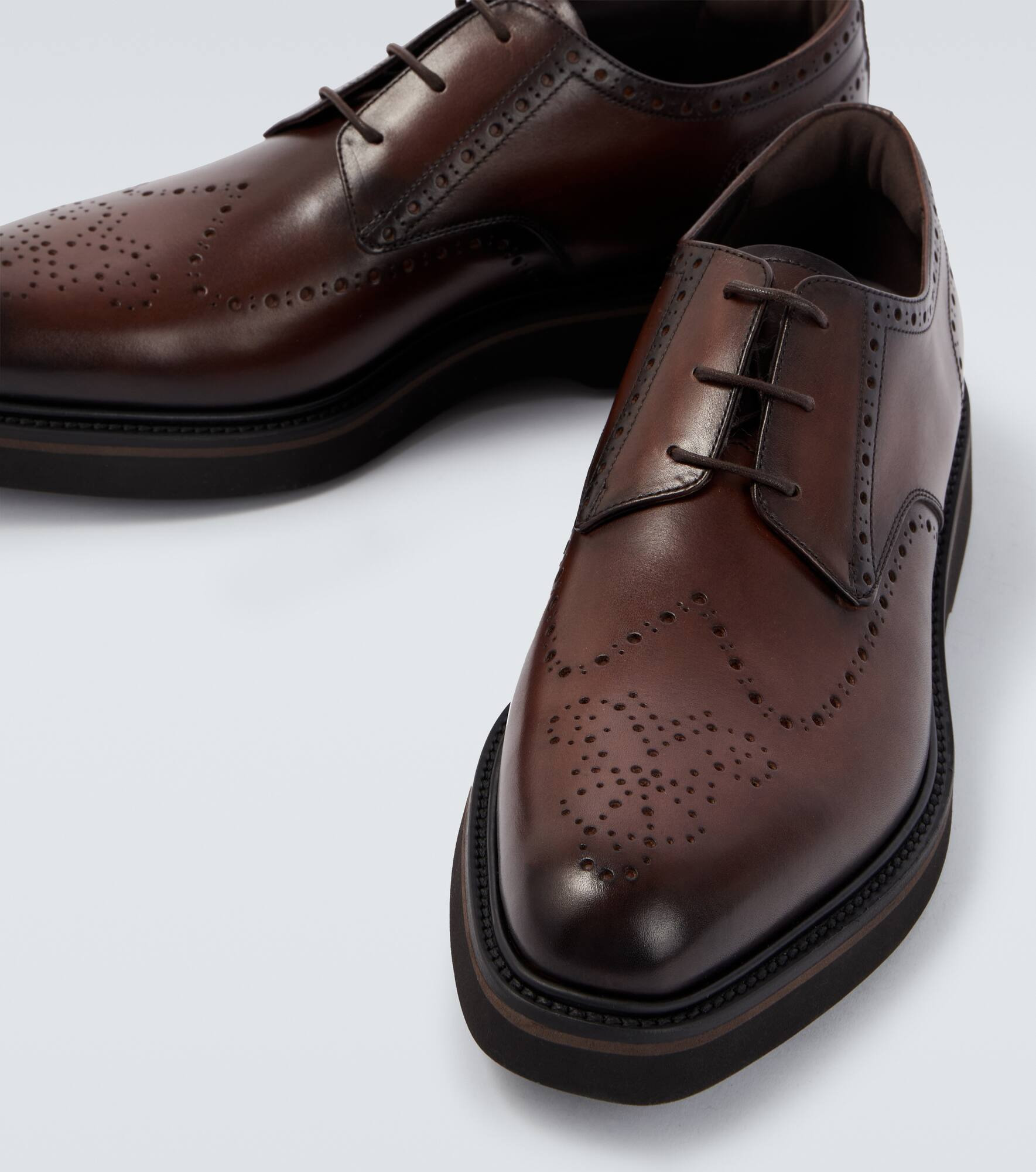Leather brogues - 3