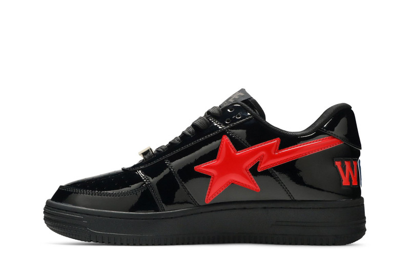 A BATHING APE® Bapesta Low M2 'Shark Face - Black' outlook