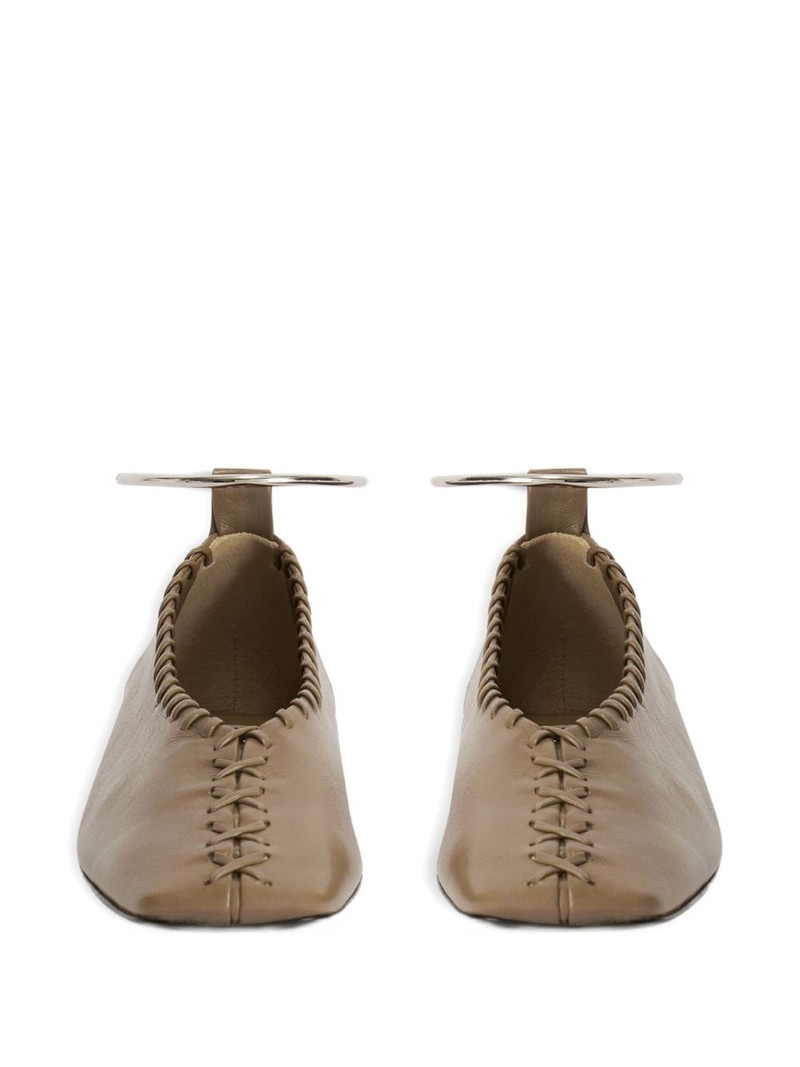 Jil Sander leather ballet flats outlook