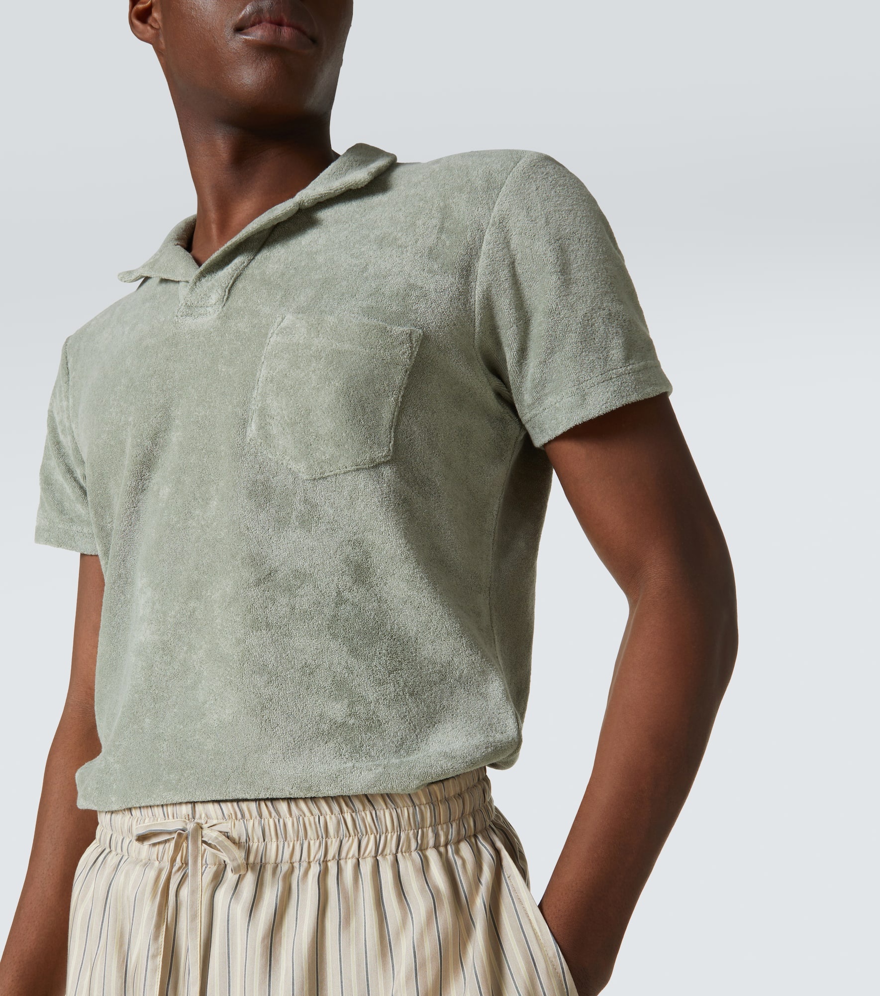 Terry cotton polo shirt - 5