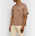 Camp-Collar Printed Twill Shirt - 6