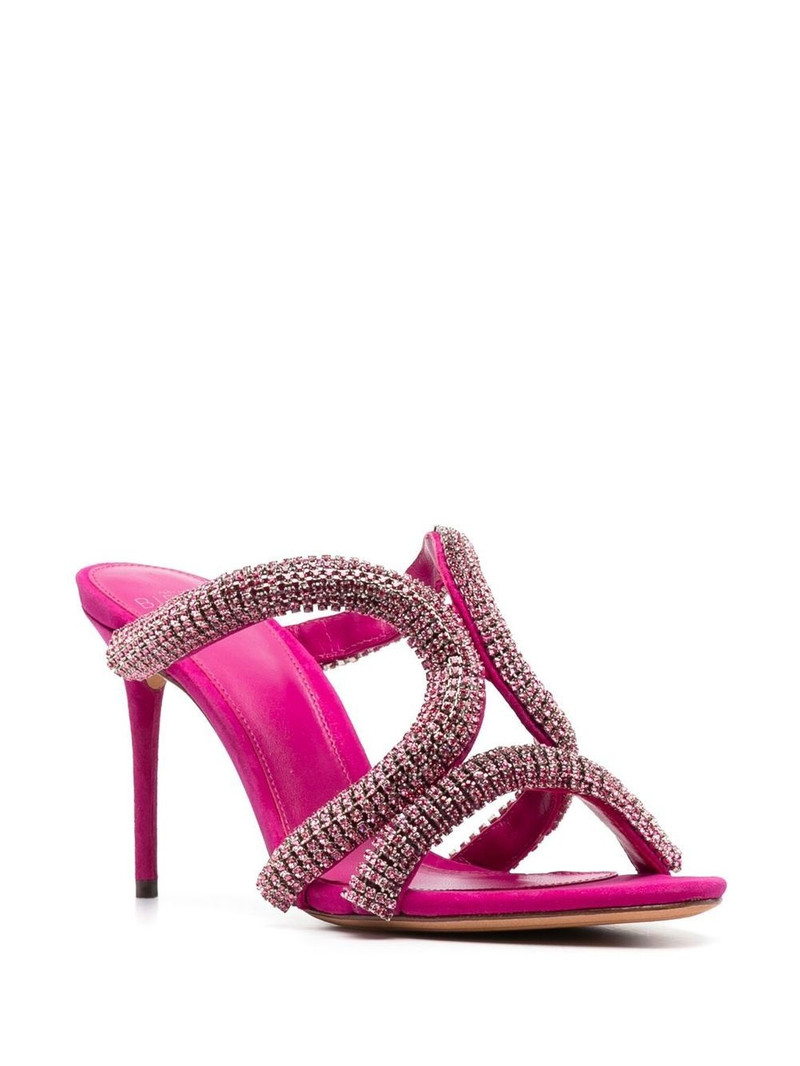 ALEXANDRE BIRMAN crystal-embellished 85mm mules outlook