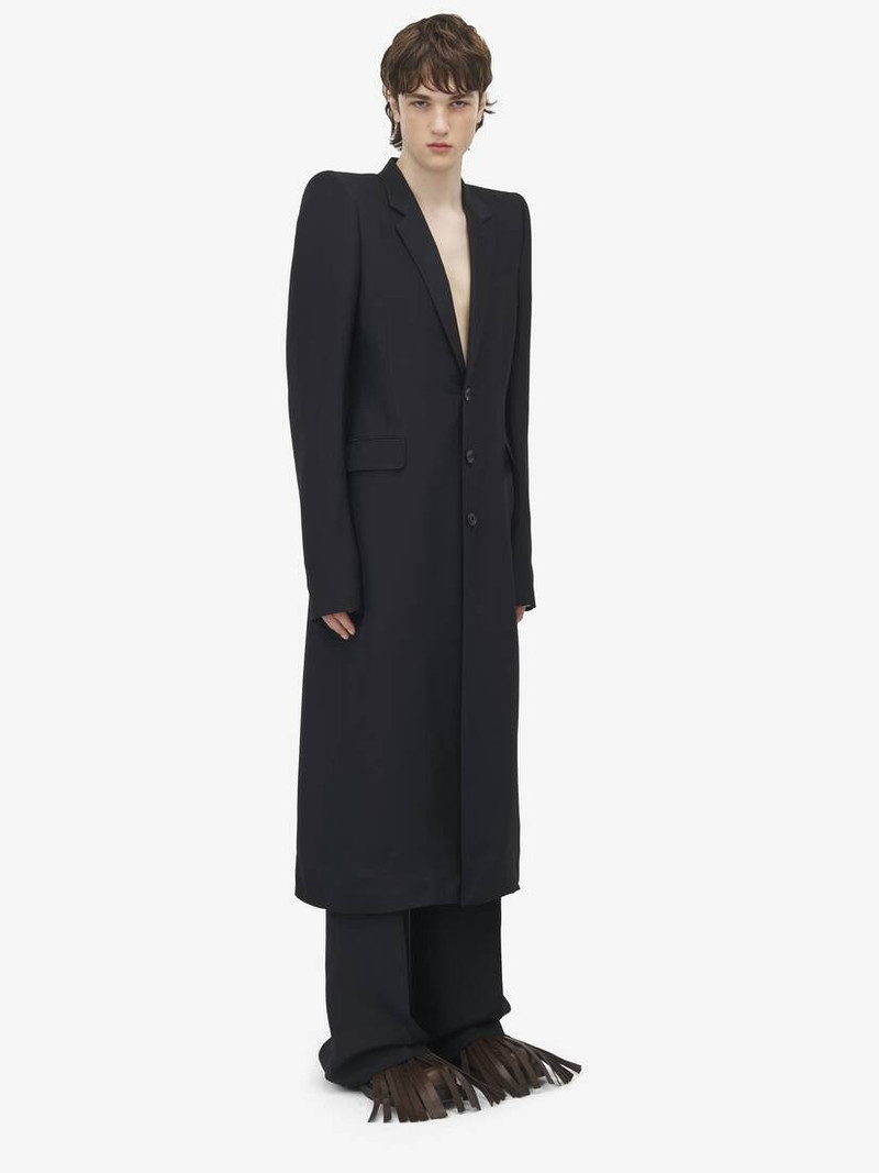Stacked Shoulder Tailored Coat 3