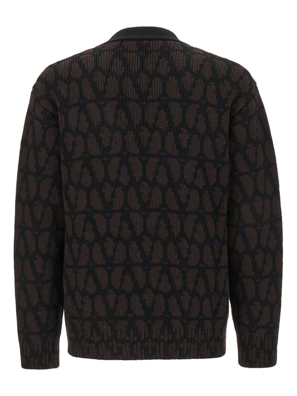 VLogo jacquard cardigan - 2