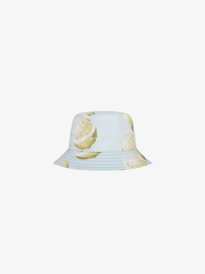 GIVENCHY BUCKET HAT IN SILK WITH LEMON PRINT 1