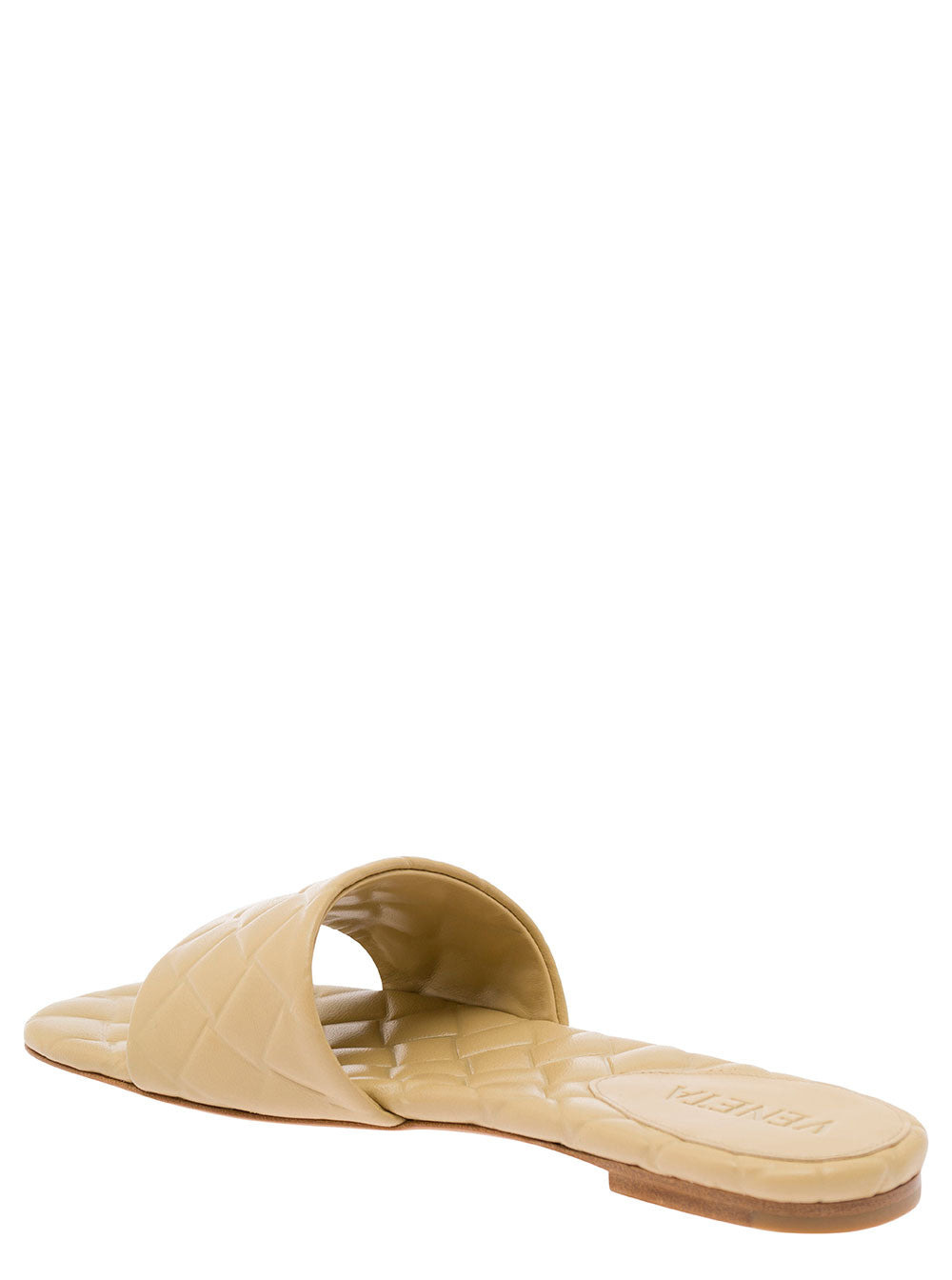 Bottega Veneta Women 'Slide Amy' Beige Sandals With Intreccio Motif In Leather Woman - 3