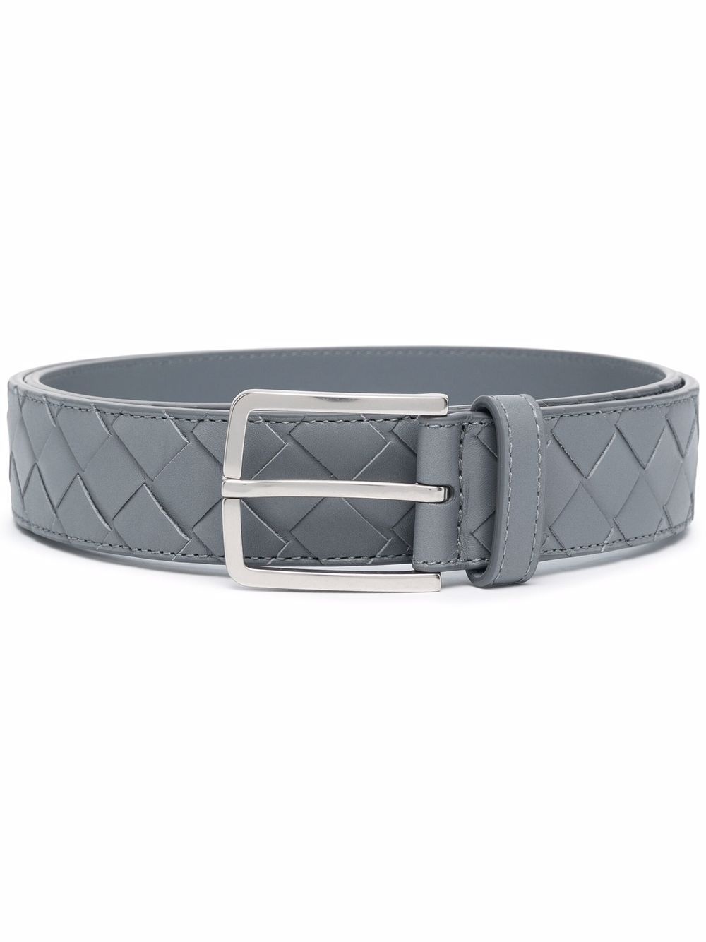 interwoven-design buckle-fastening belt - 1