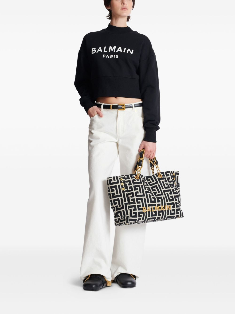 logo-plaque tote bag - 2