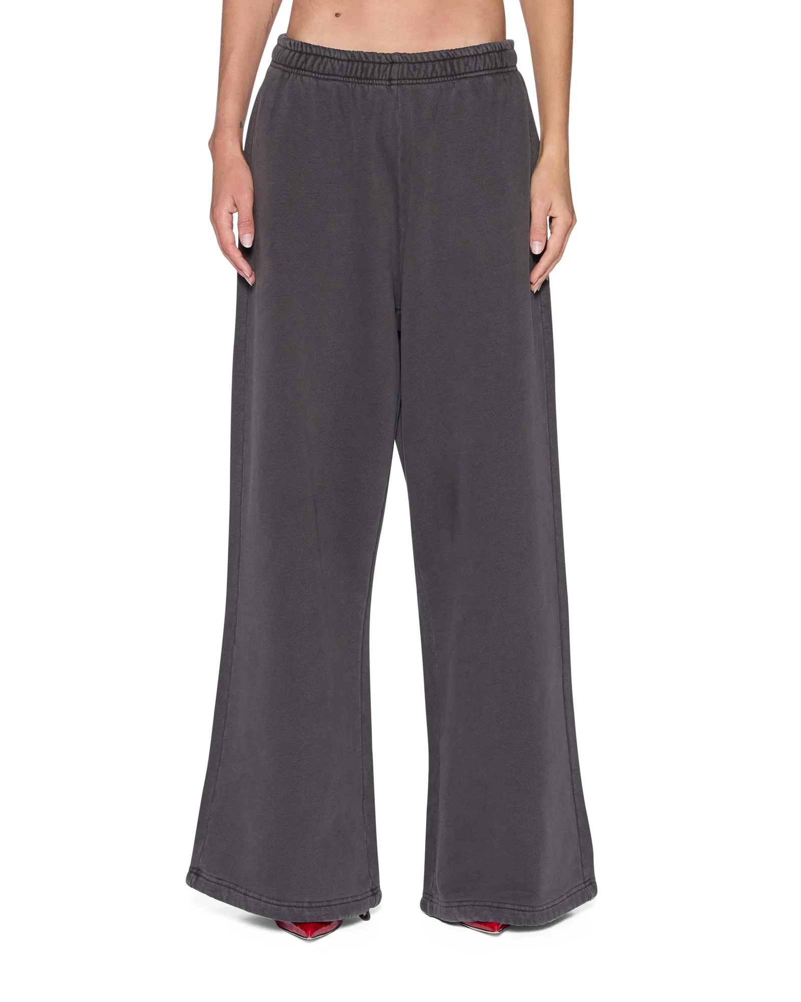 BOYFRIEND TRAKPANT WASHED BLACK - 1