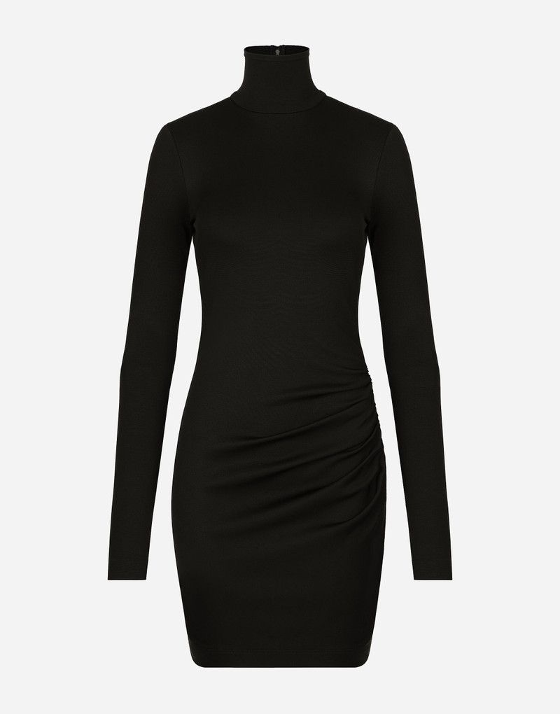 Short jersey Milano rib dress 1