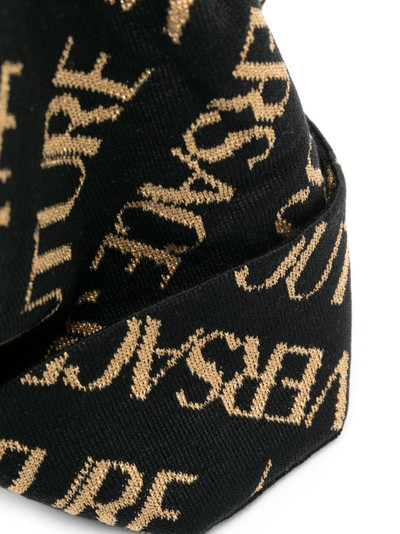 VERSACE JEANS COUTURE logo intarsia-knit beanie outlook