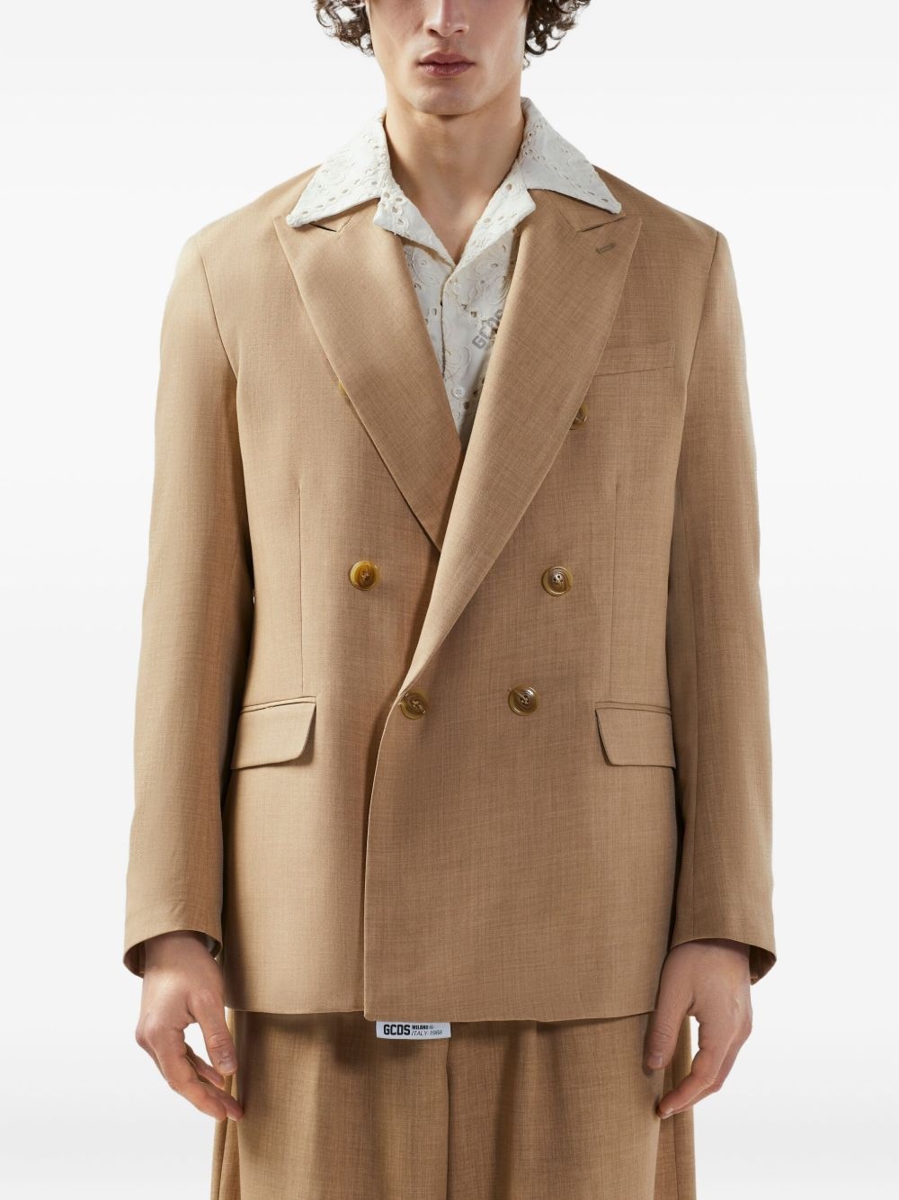 mélange-effect blazer - 3