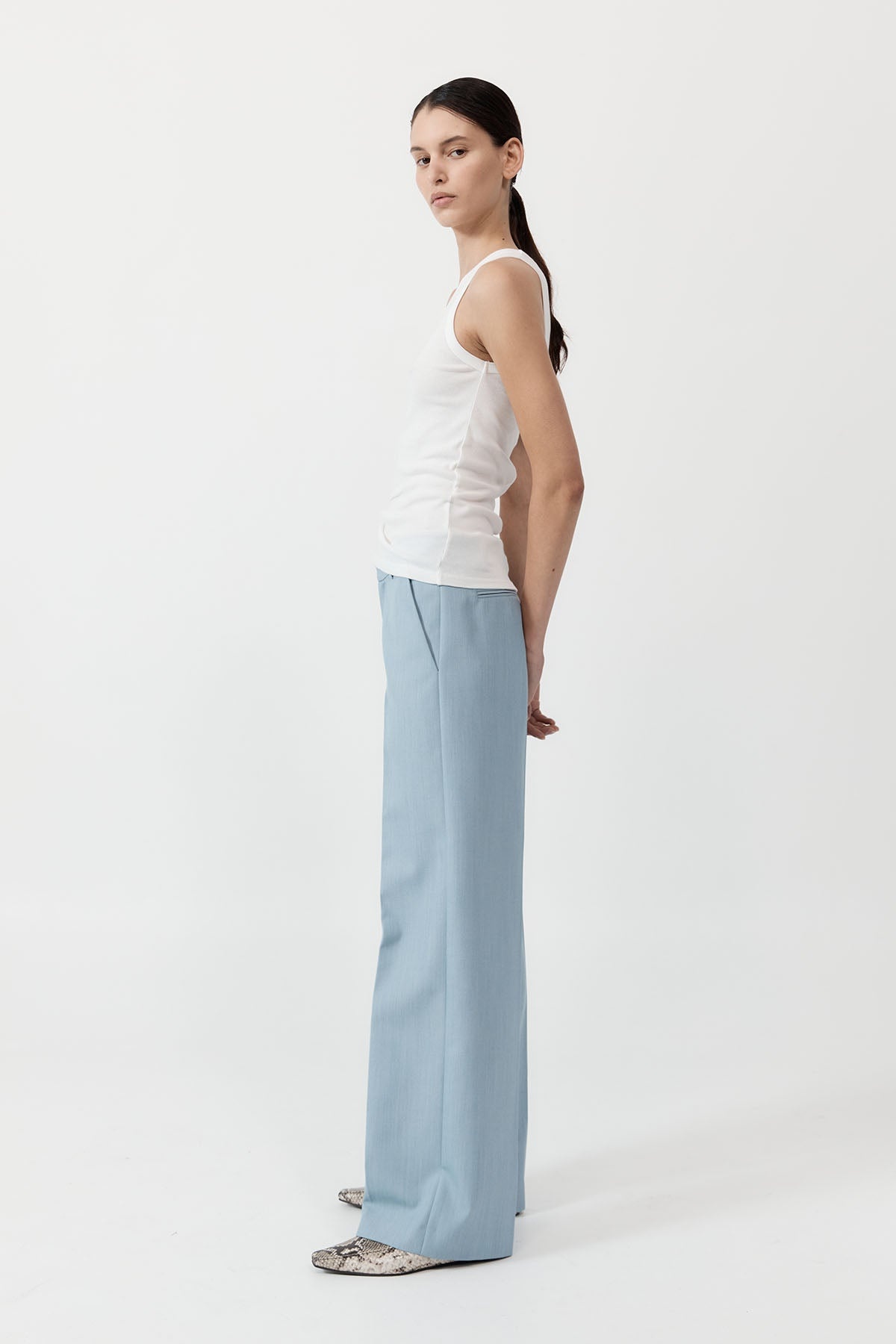 Carter Trousers - Stone Blue - 3