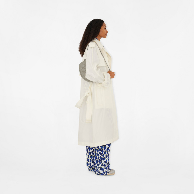 Long Silk Trench Coat 3