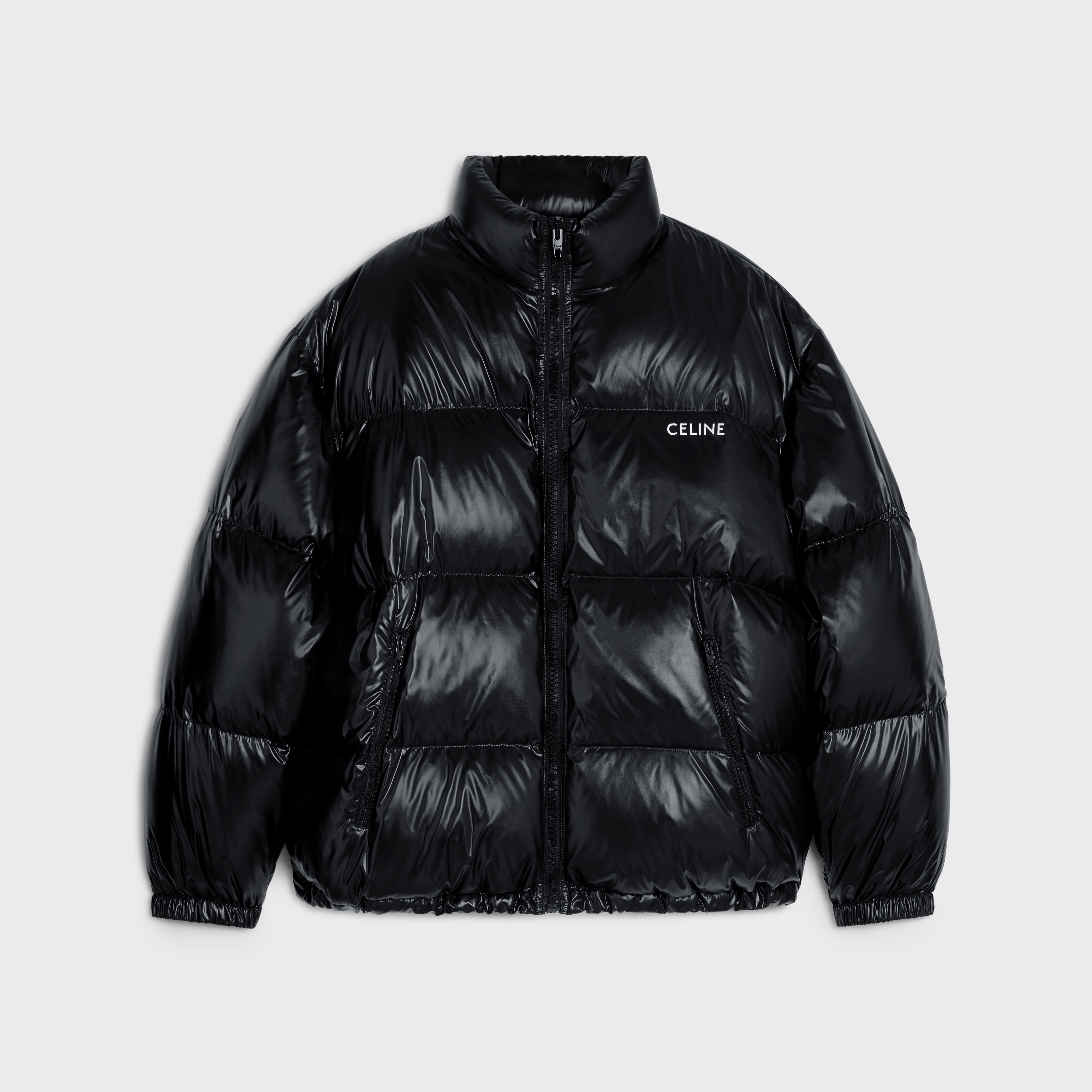 さりげなさ♪◇ロゴ Puffer Jacket◇CELINE celine puffer jacket IN MONOGRAM JACQUARD NYLON - BLACK | CELINE