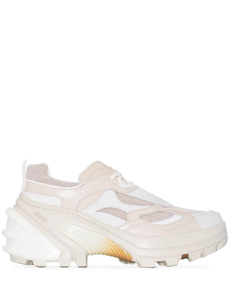 two-tone low-top sneakers 1