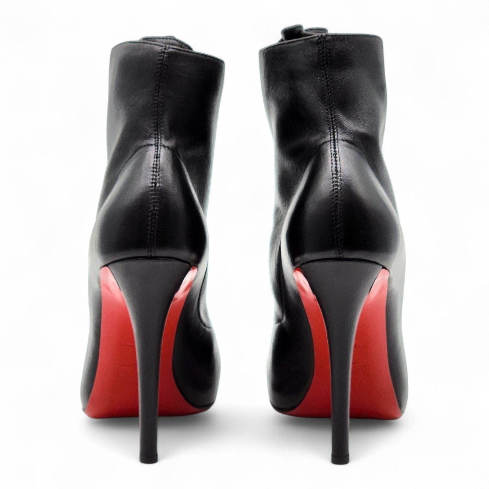 Christian Louboutin Troopista 120 Leather Ankle Boots Pumps Black EU 37 US 6.5 - 4