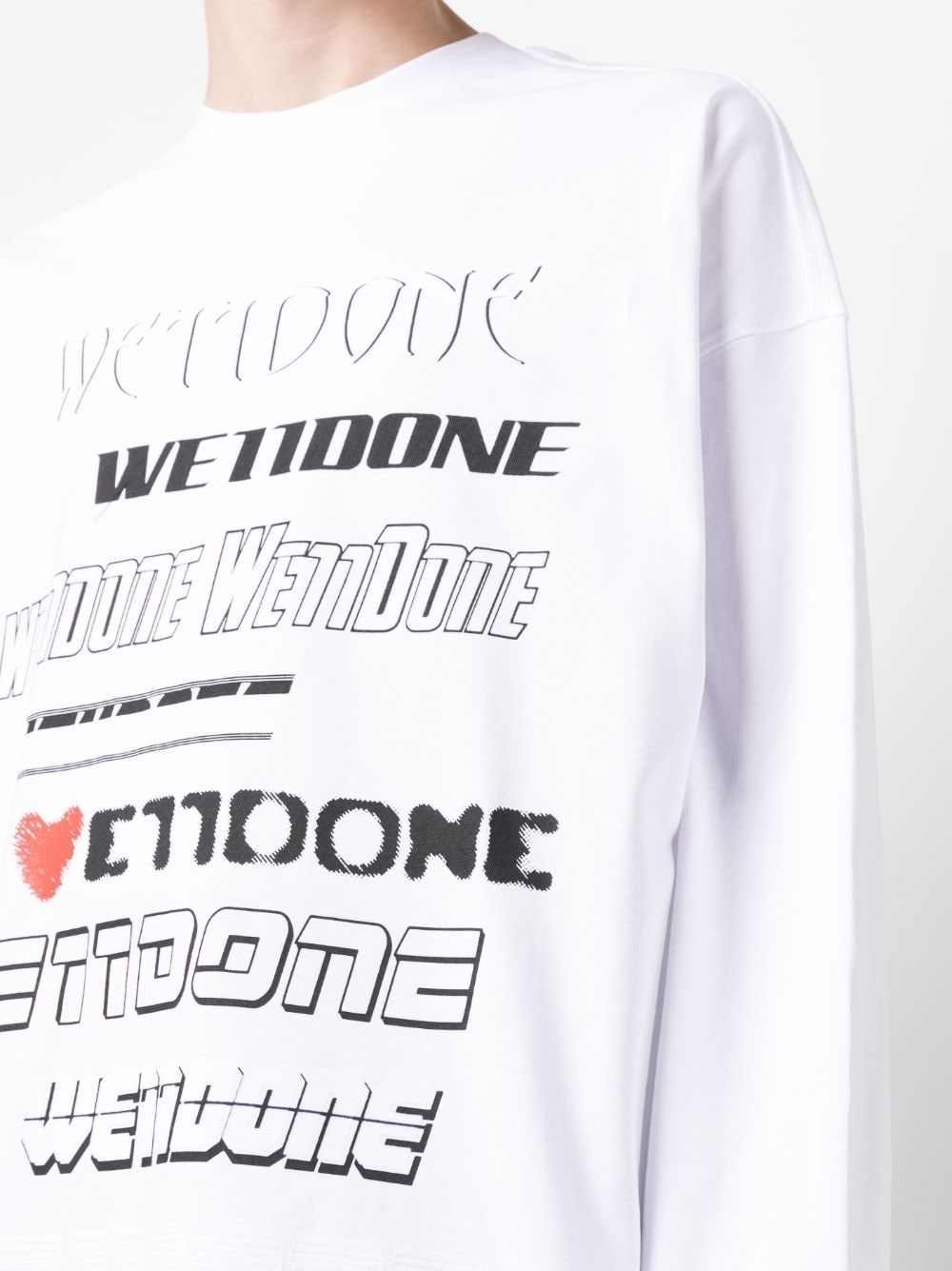 logo-print cotton sweatshirt - 5