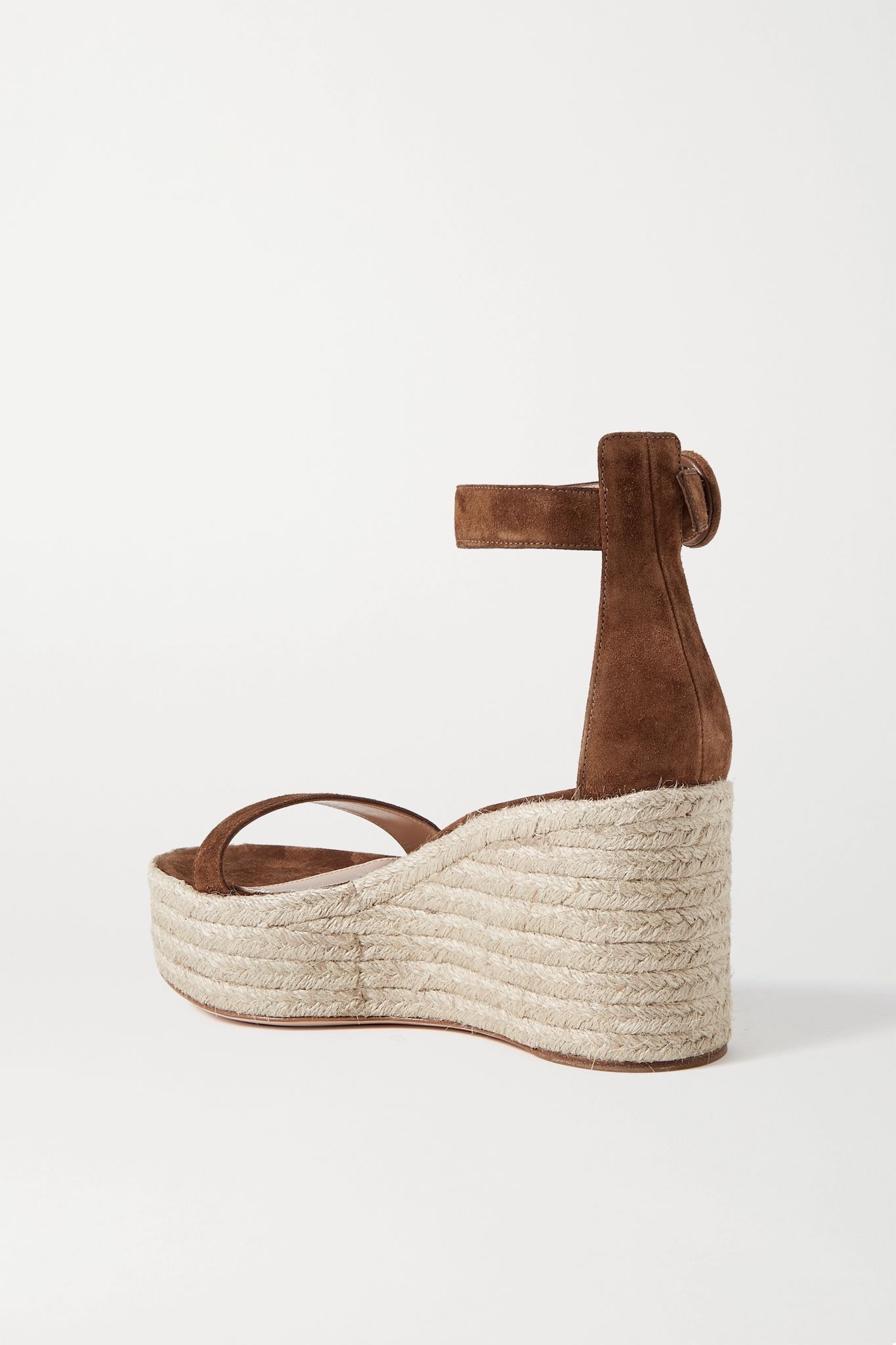 Portofino 85 suede espadrille wedge sandals - 4