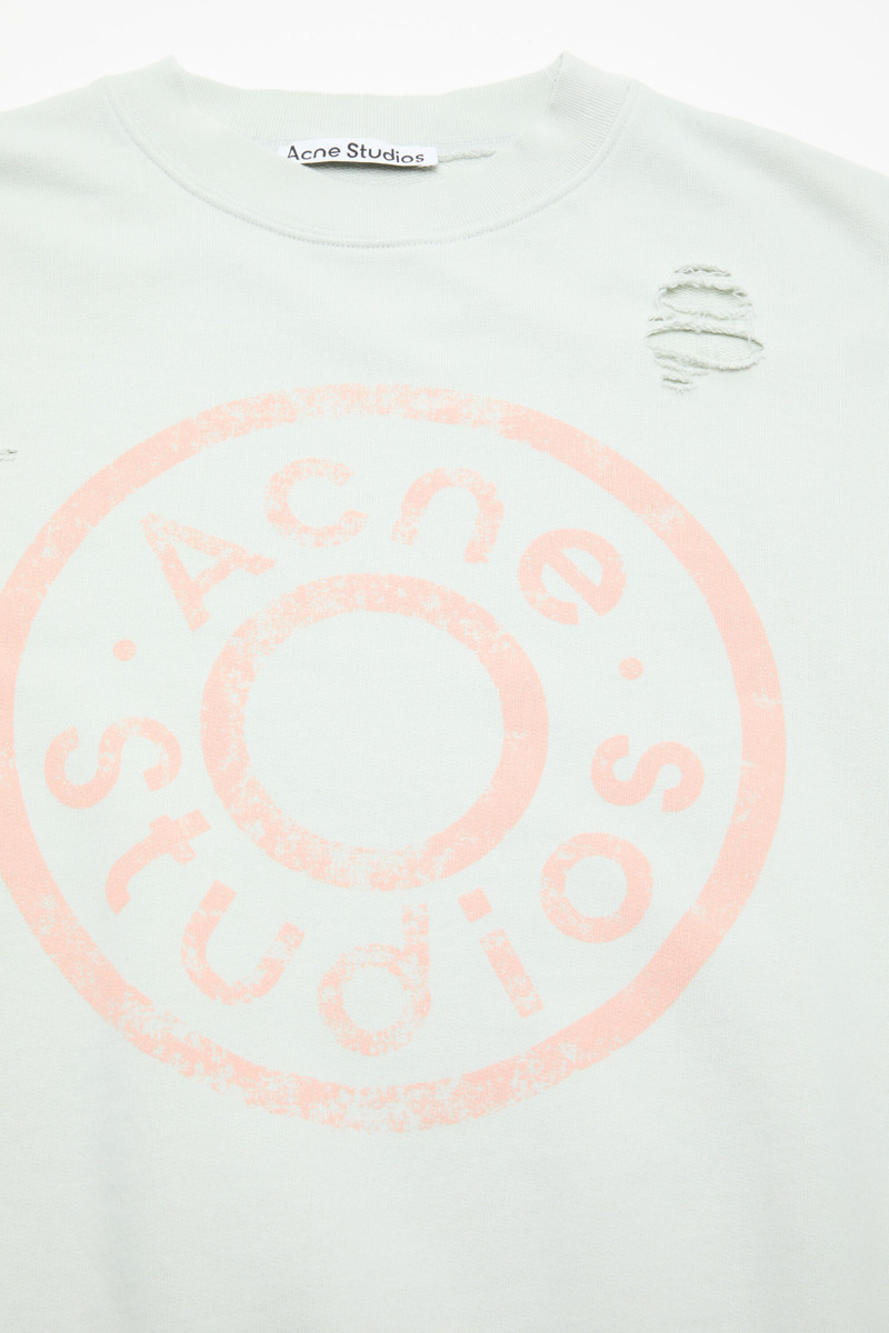 Distressed crewneck sweatshirt - Ice blue 3