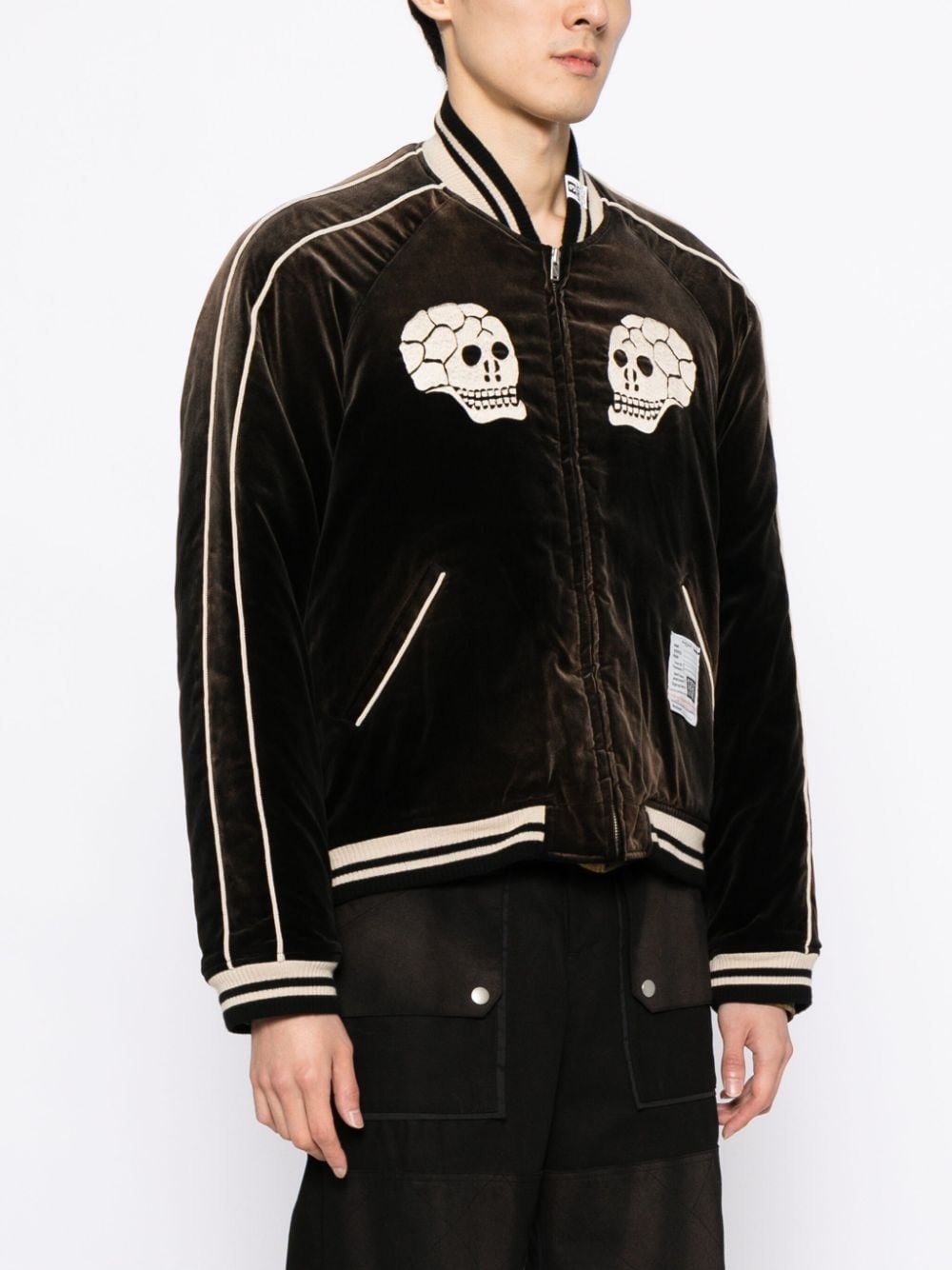 Souvenir velvet bomber jacket - 3