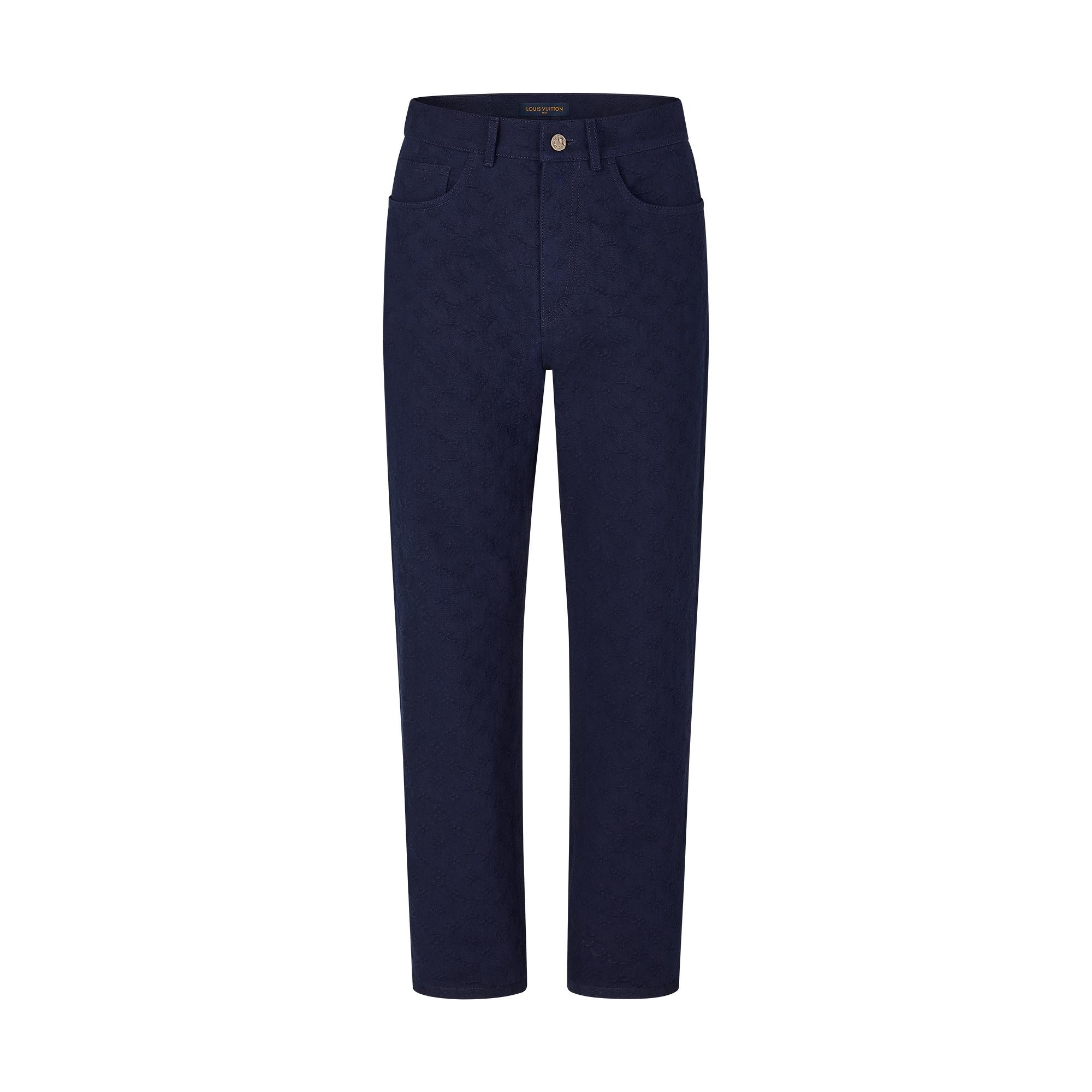 Monogram Regular Denim Pants - 1