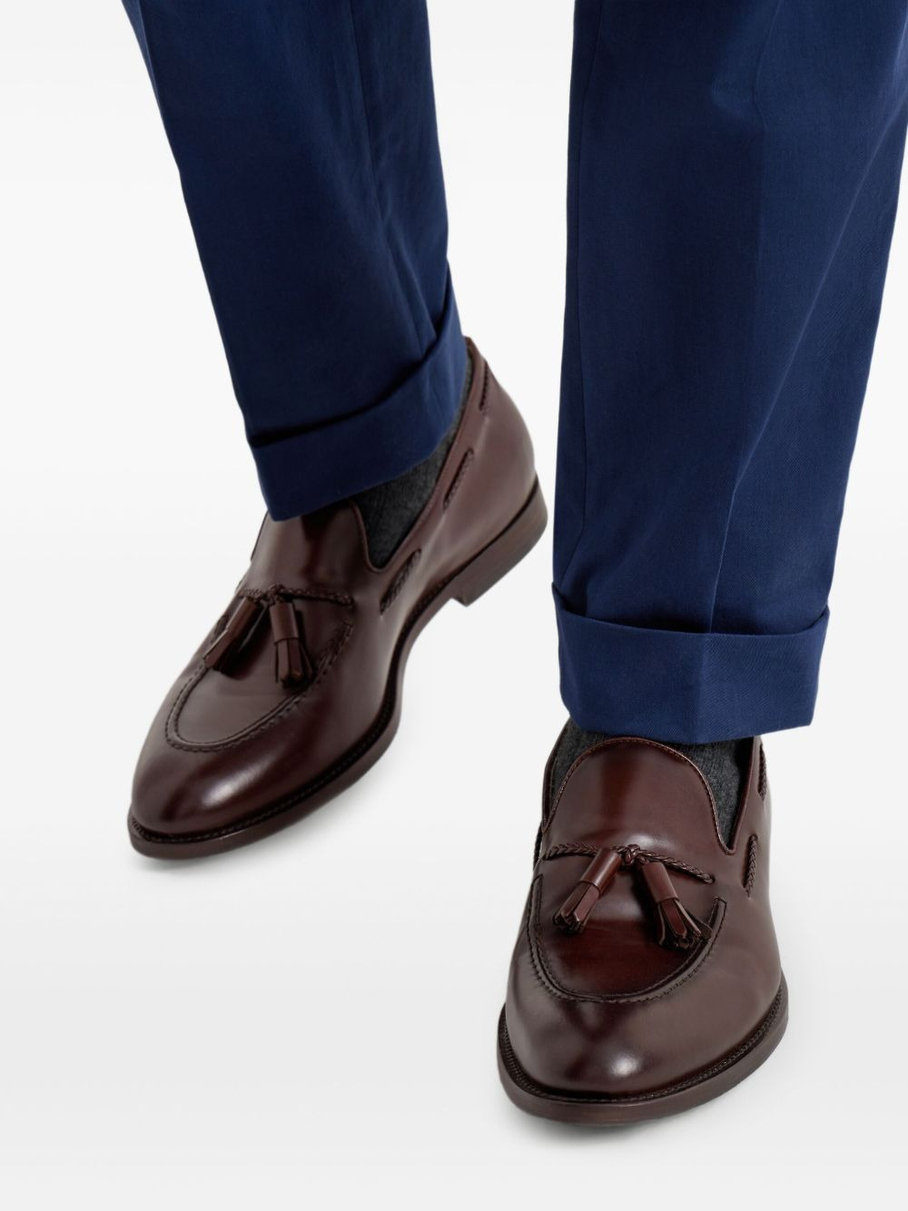 tassel-detail leather loafers - 5