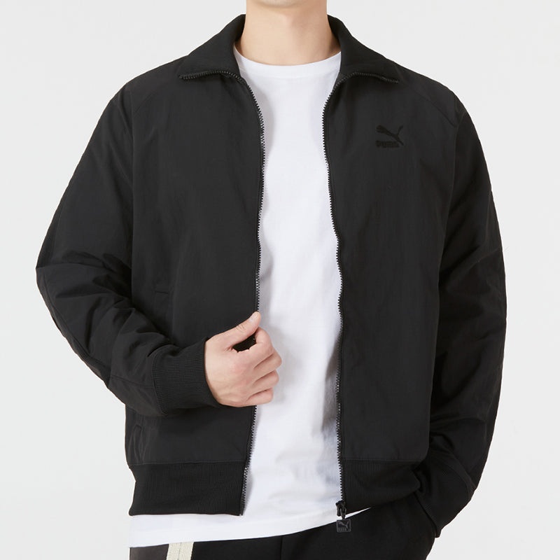 PUMA T7 Crinkled Track Jacket 'Black' 535557-01 - 3